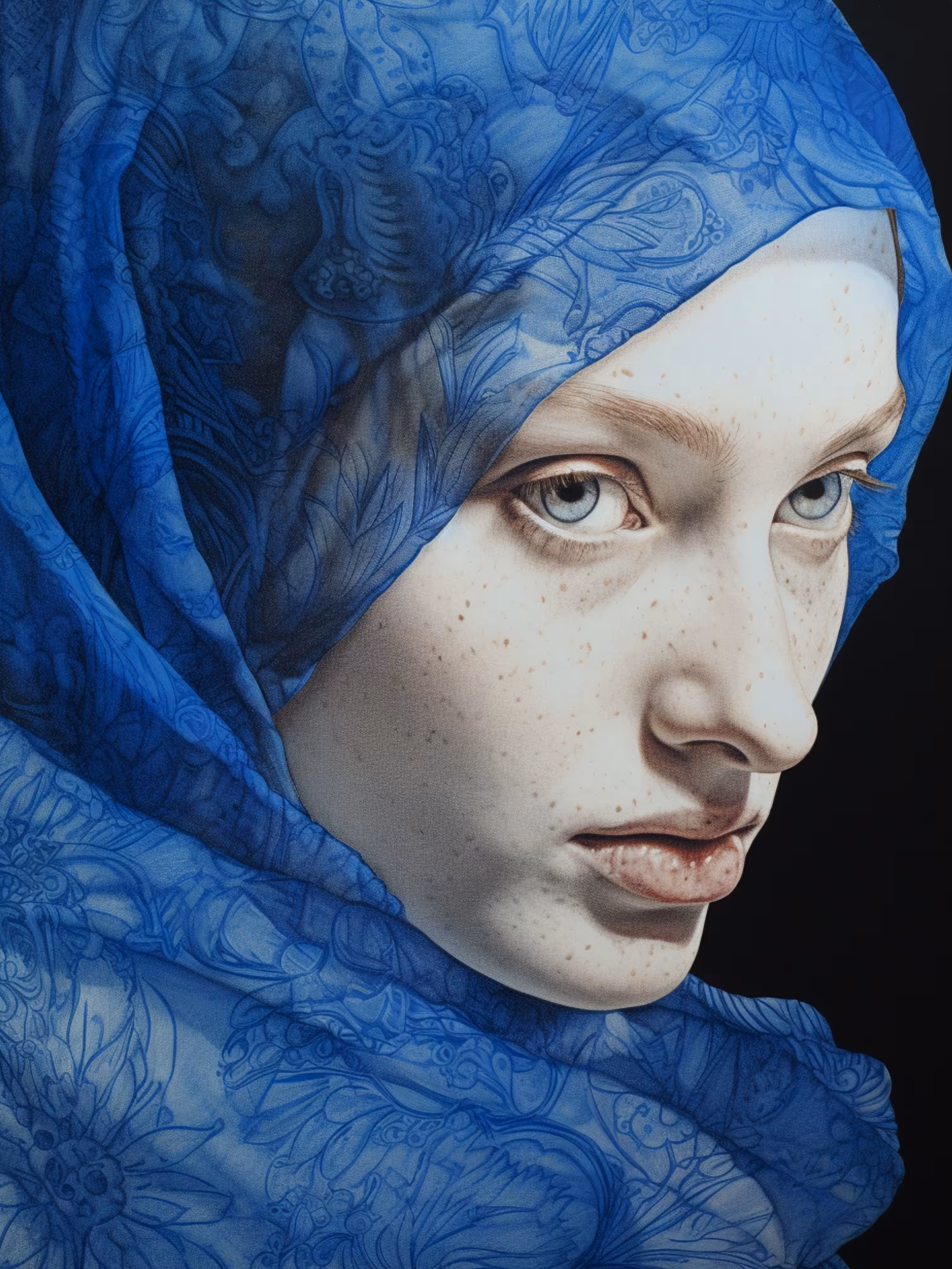 Blue scarf