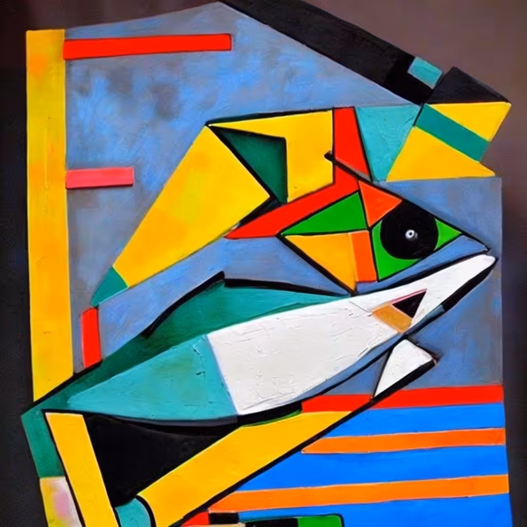 Cubist #17 (Tilapia)