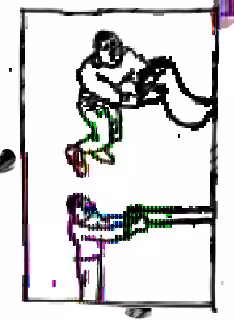  ◇’s of people pulling on the wall