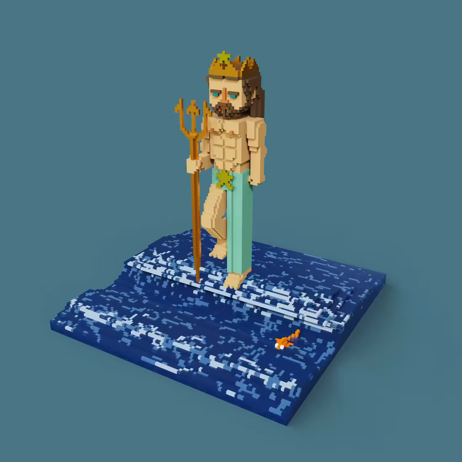 Voxel Greek Mythology - 02 - Poseidon