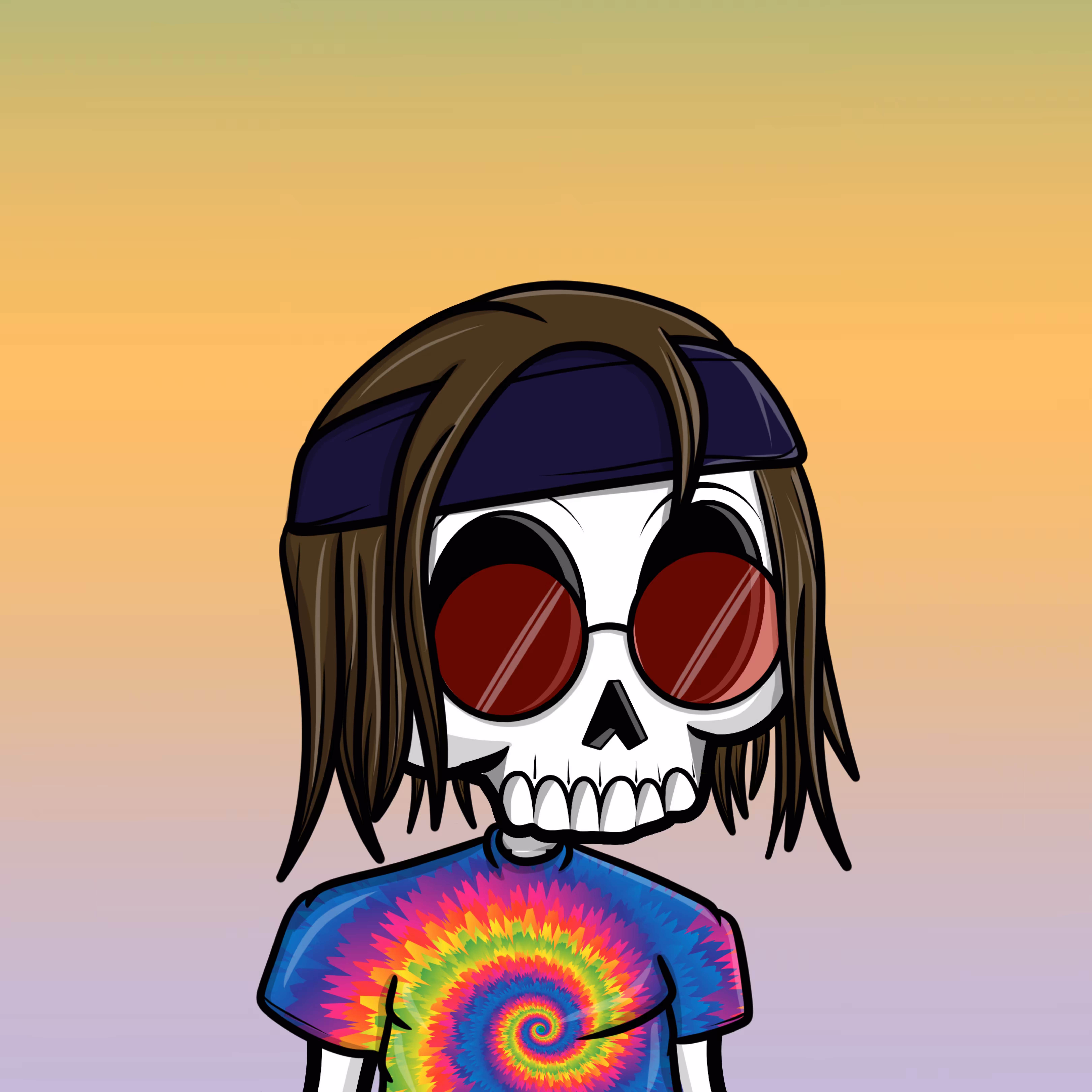 Edgar The Skeleton - Hippie #410