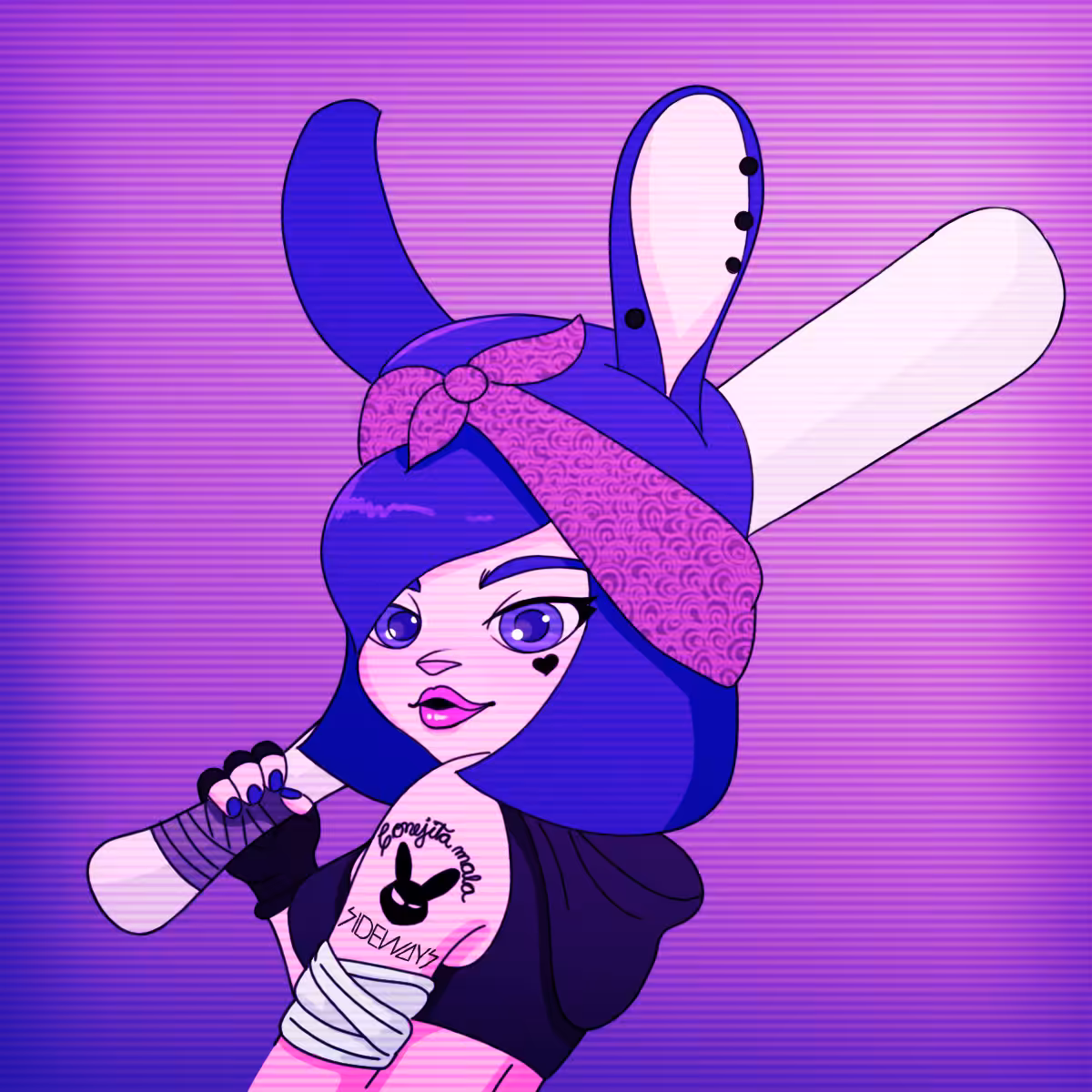 Mad rabbit sideway gurl