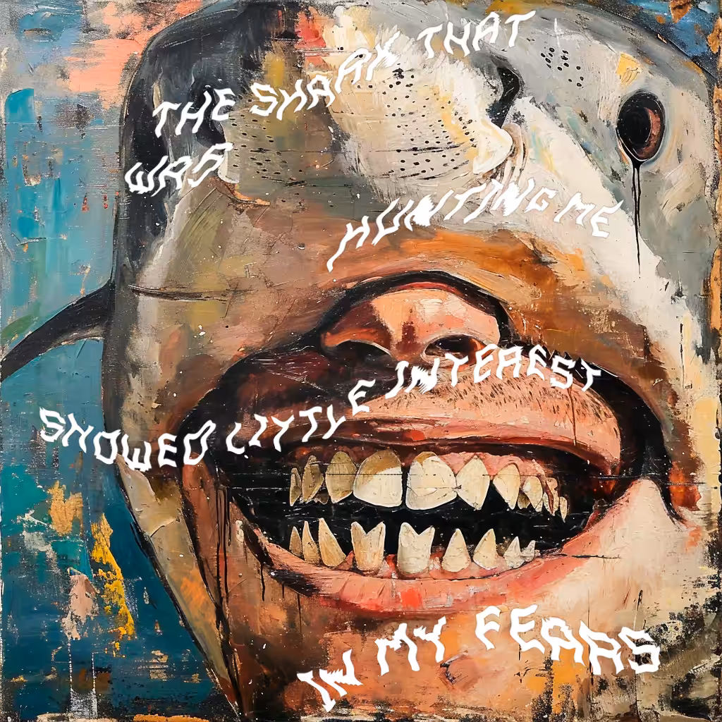 The shark that was hunting me showed little interest in my fears