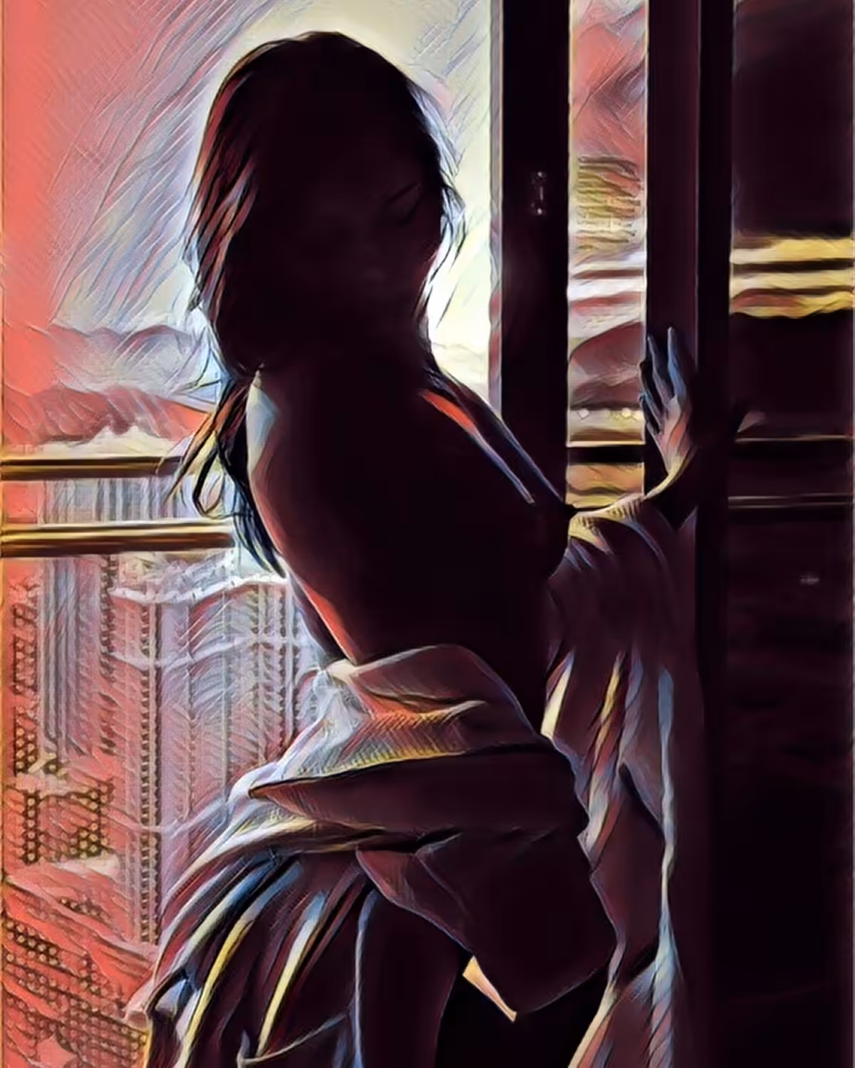Portrait of a Goddess with Motion