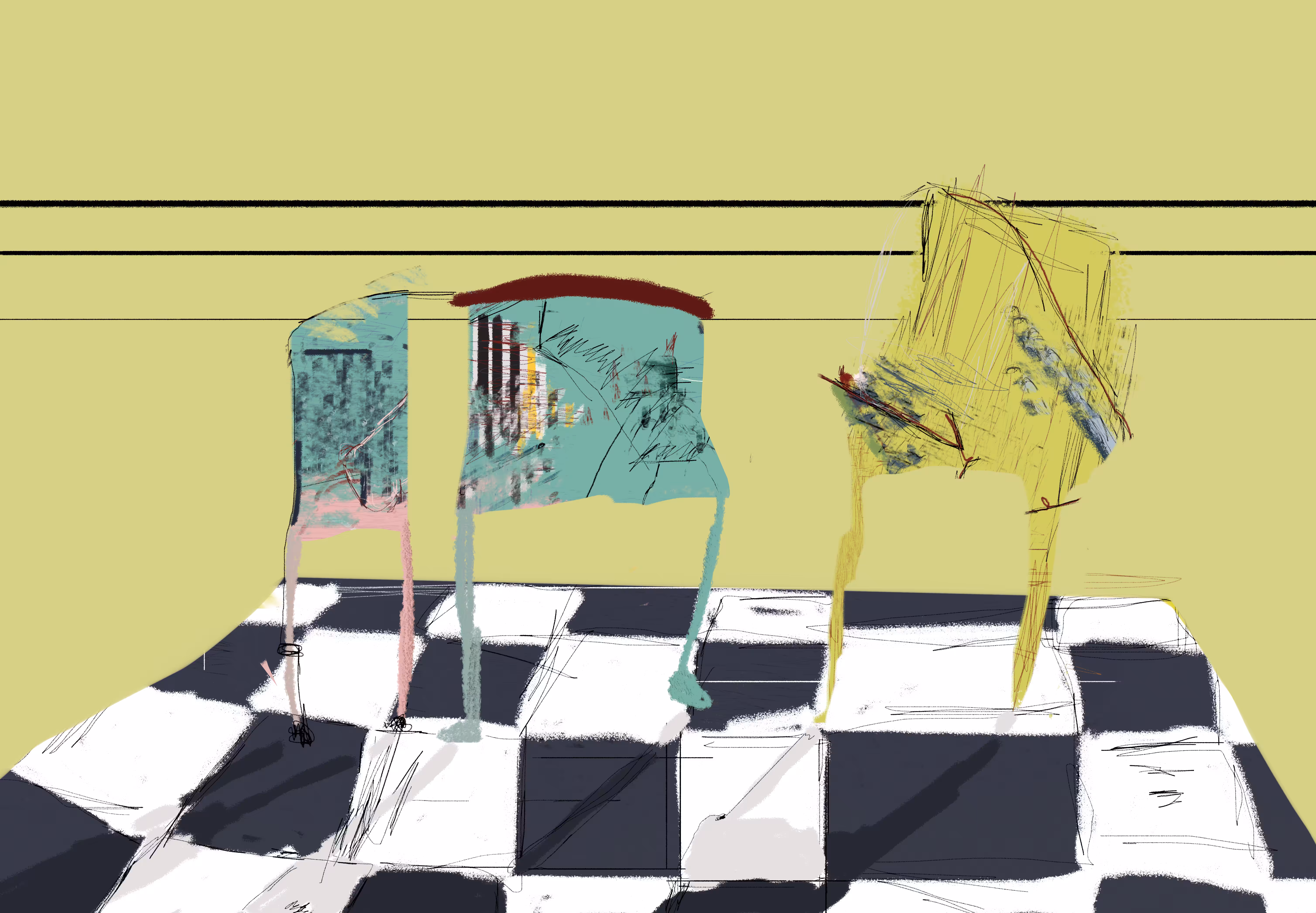 Three chairs
