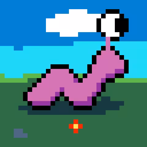 the Running worm 002