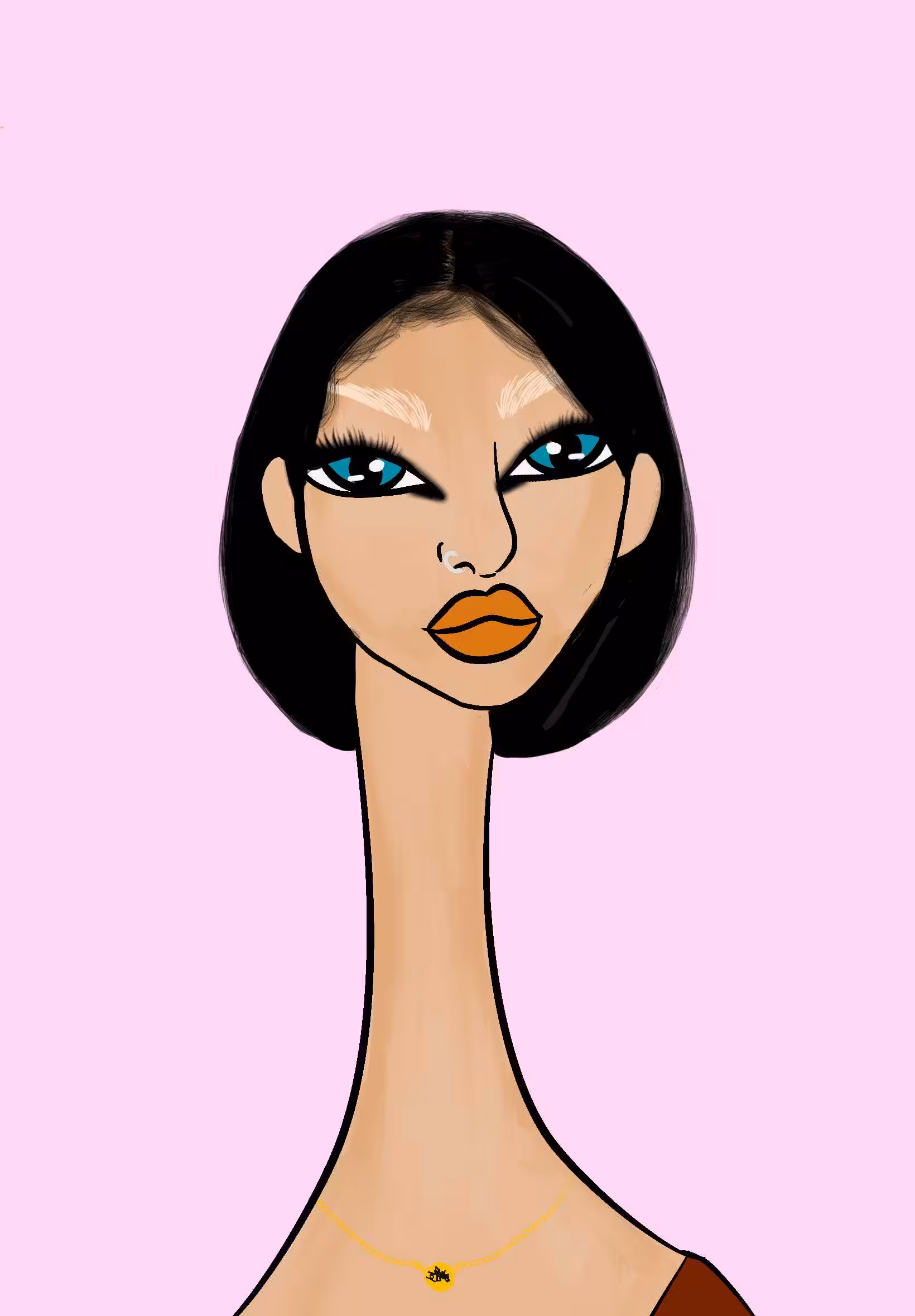 Long Neckie Ladies: Long Neckie Lady #2979