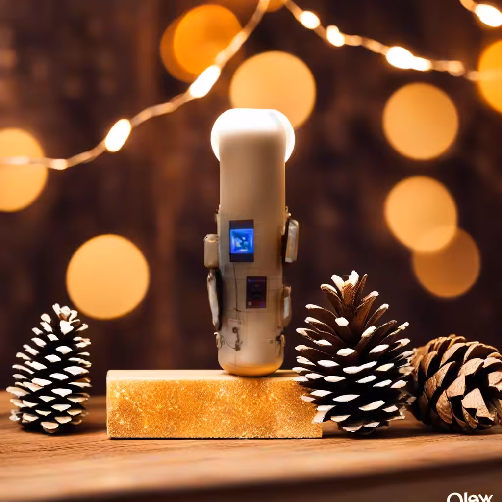 Luxury Tezpole: tezpole with pinecones and golden bokeh