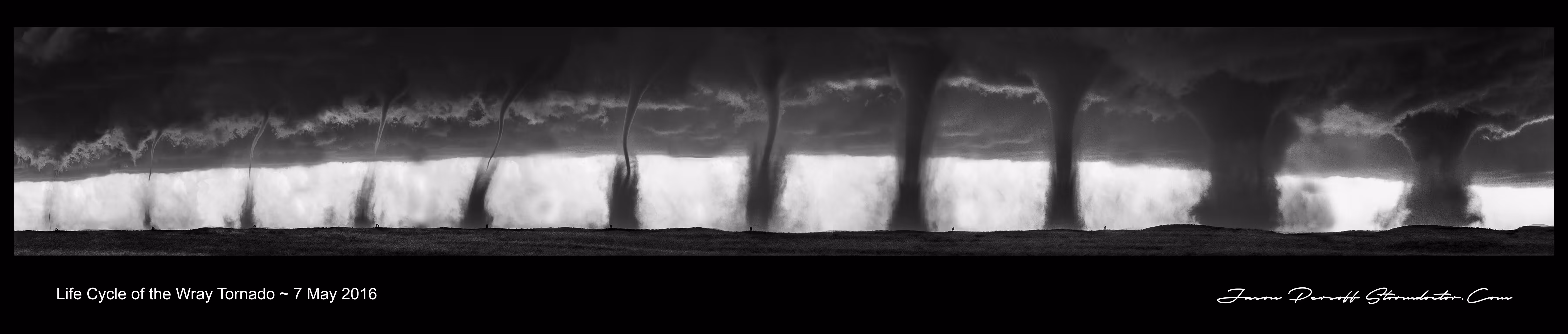 Life Cycle of a Tornado on the  Plains