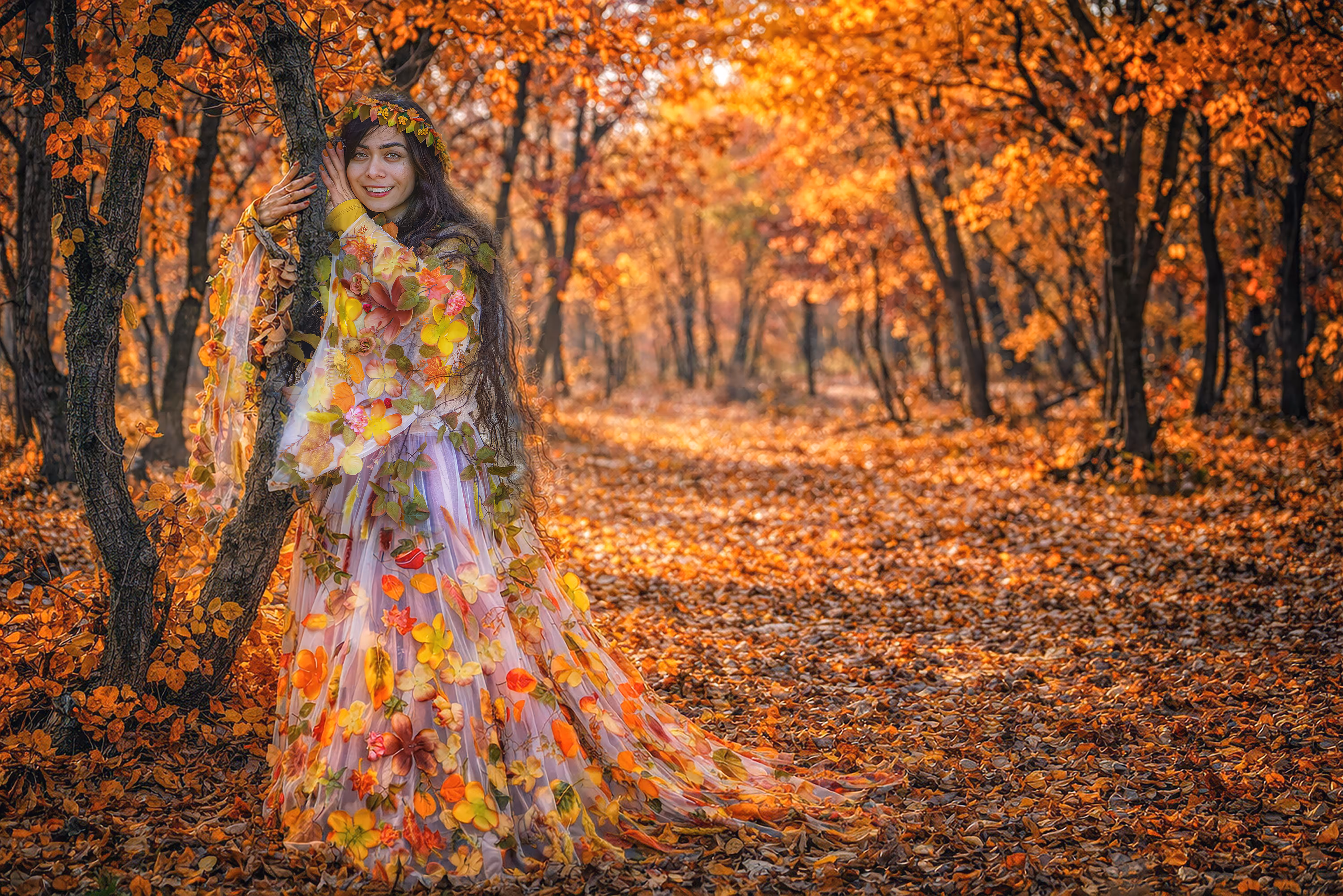 A Girl in the Embrace of the Forest