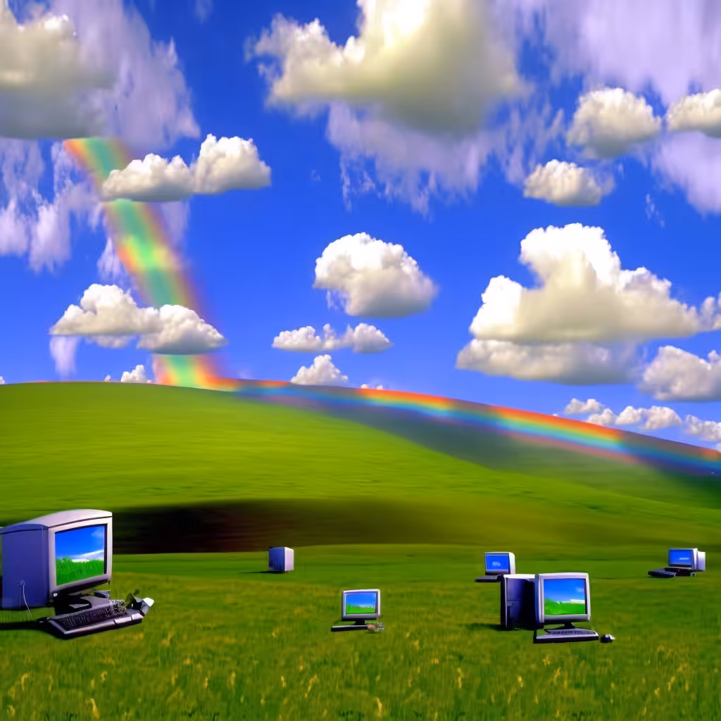  iconic landscape with computers