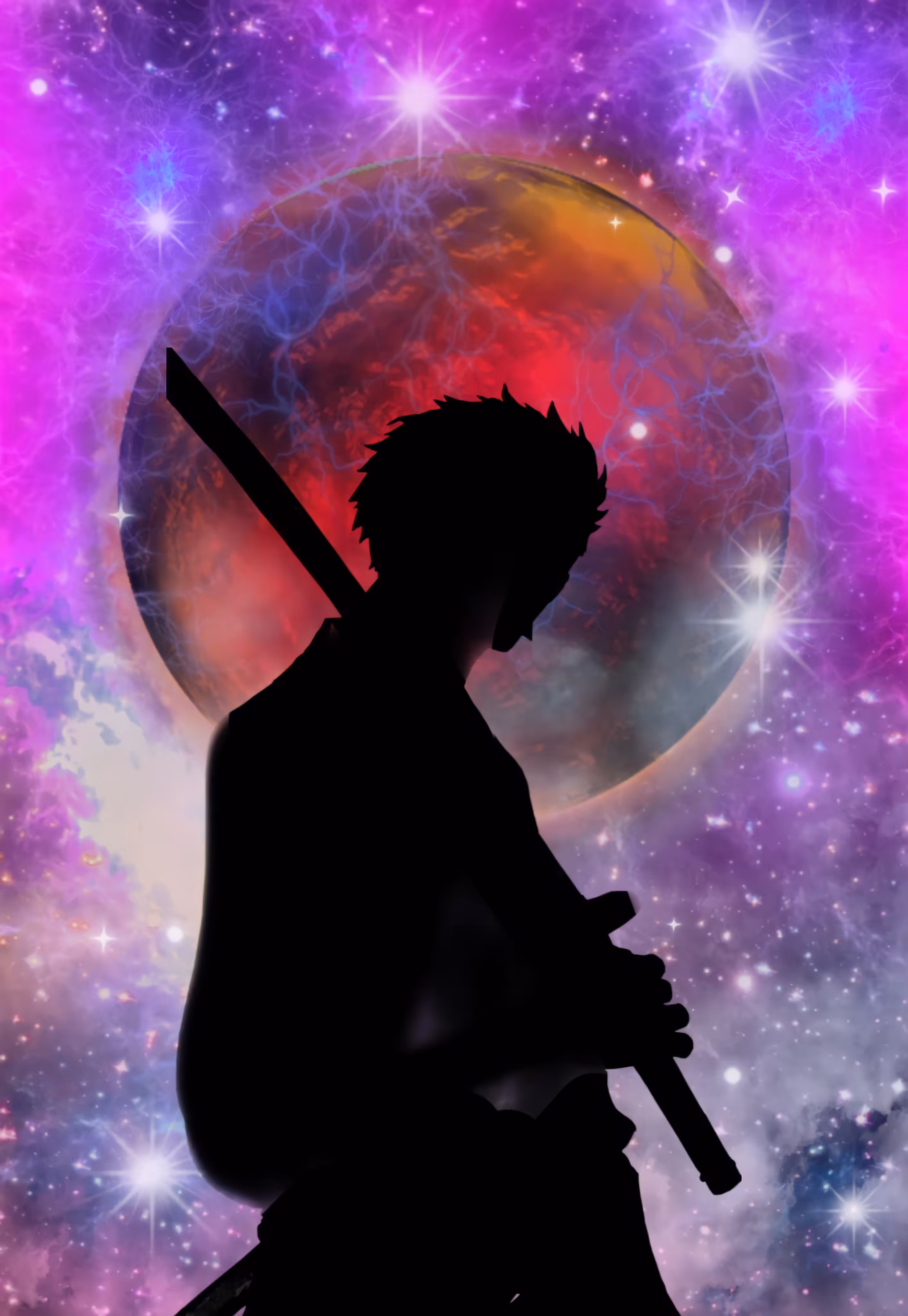 one piece anime silhouette