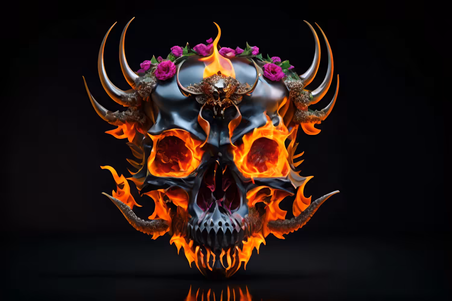 Fire Skull #19
