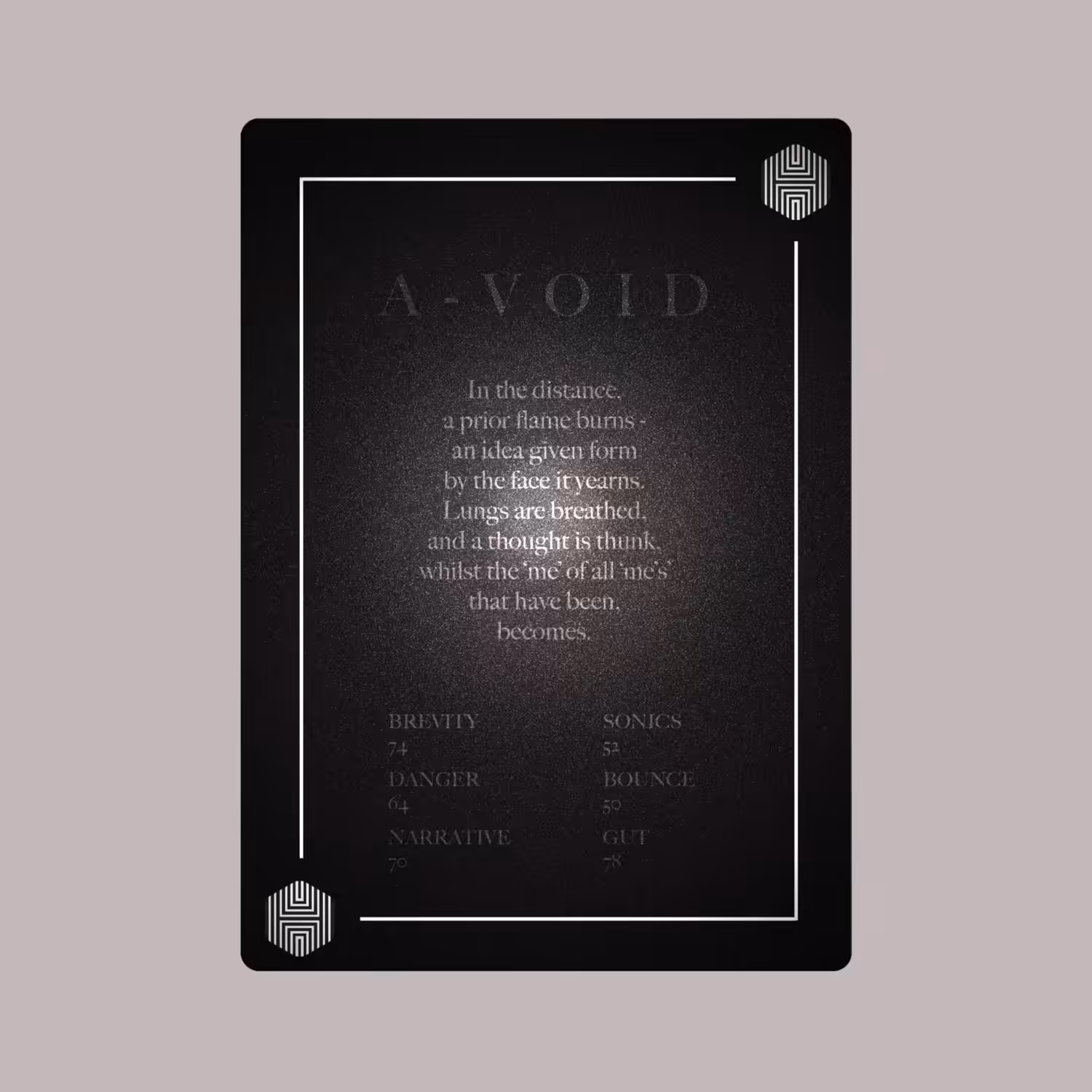 POETRY CARDS VOL 1 | META/VERSE: 046 - A-VOID