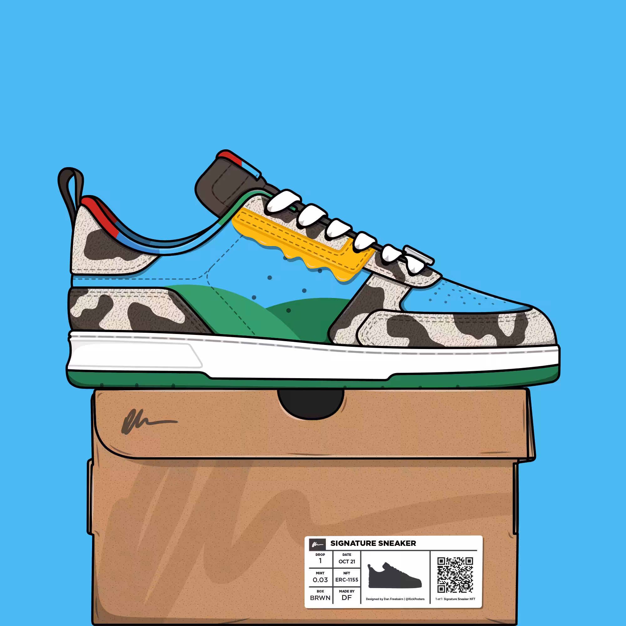Signature Sneaker 'Ice Cream' - #049