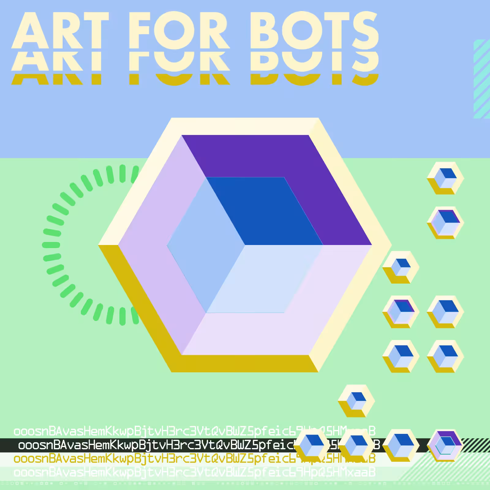 Hexagones - Art for Bots for Humans #16
