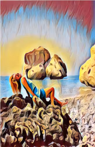Girl on the rock - (Art #01 edition)