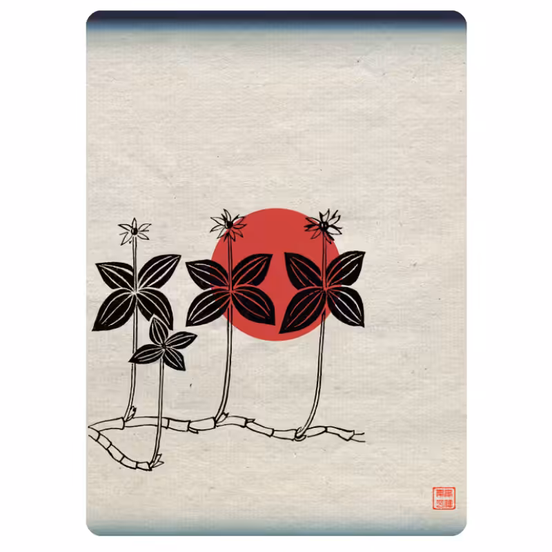 Zen flower card #47
