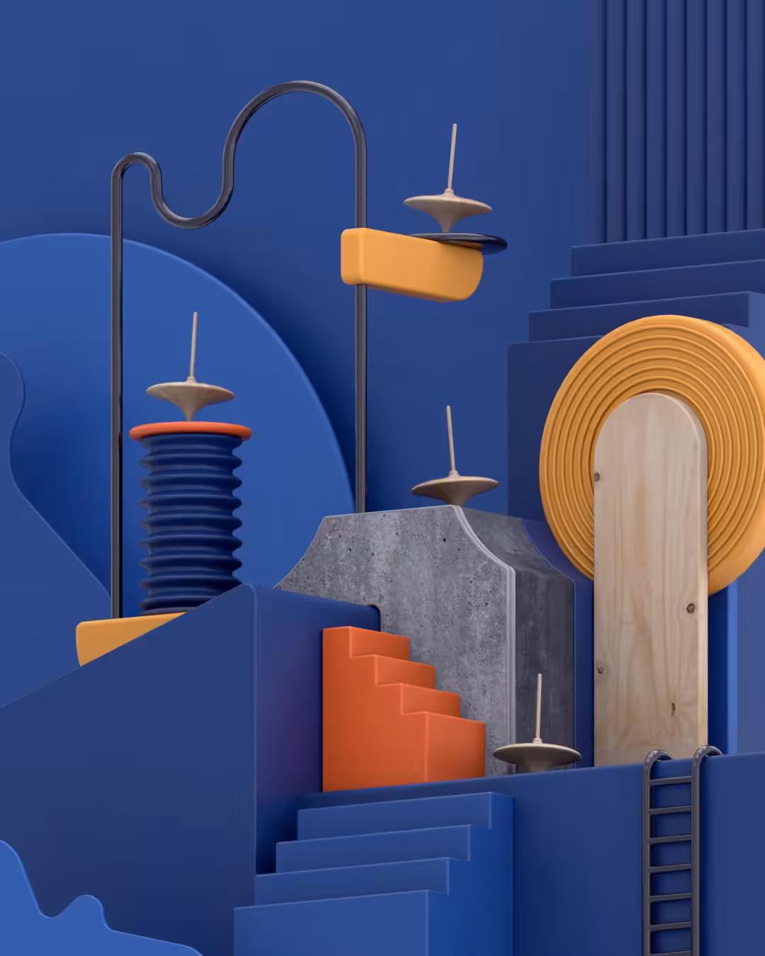 Infinite Spinning Whirligig Loop