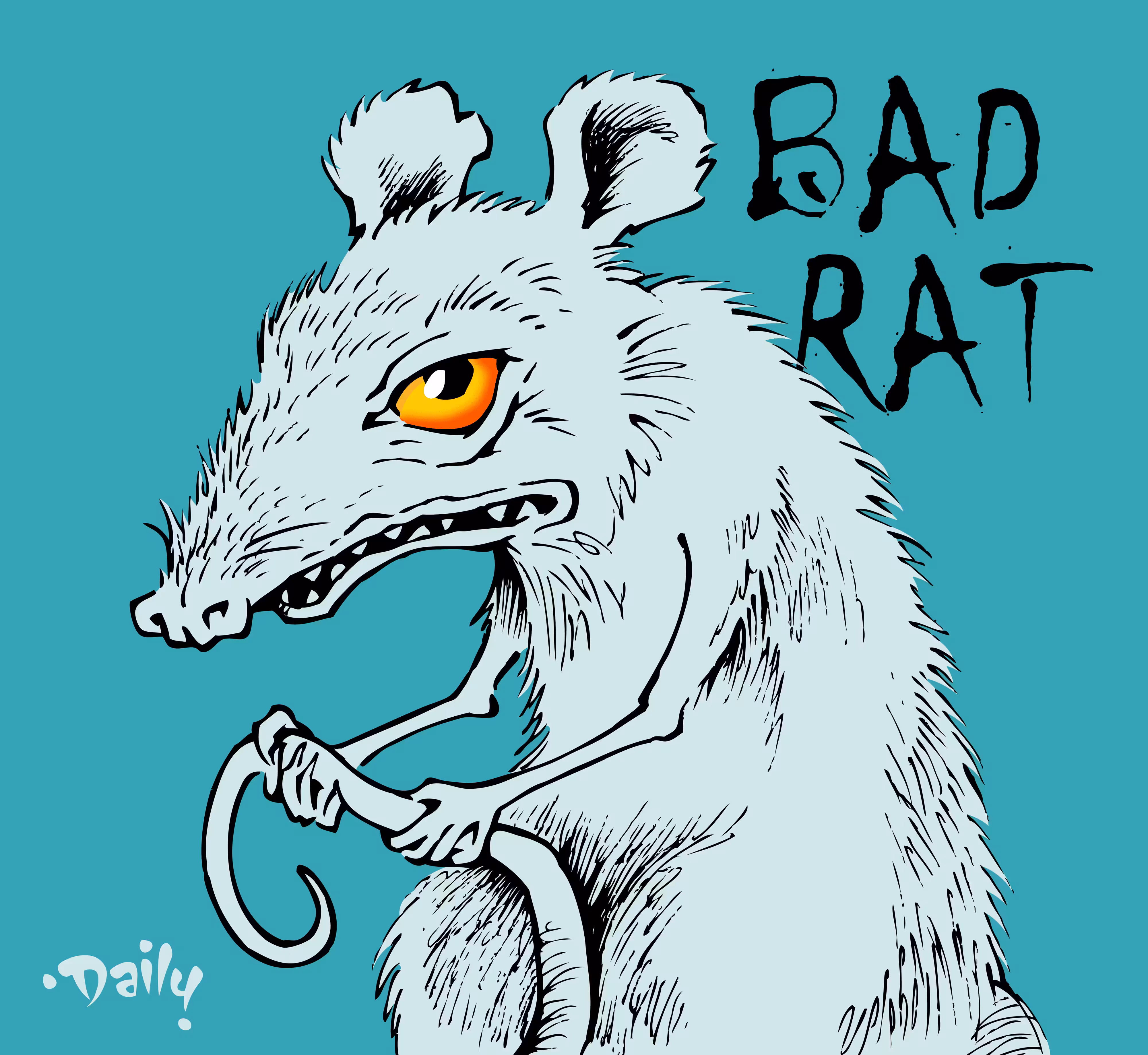 Bad Rat (HEX Color #6CACB1)