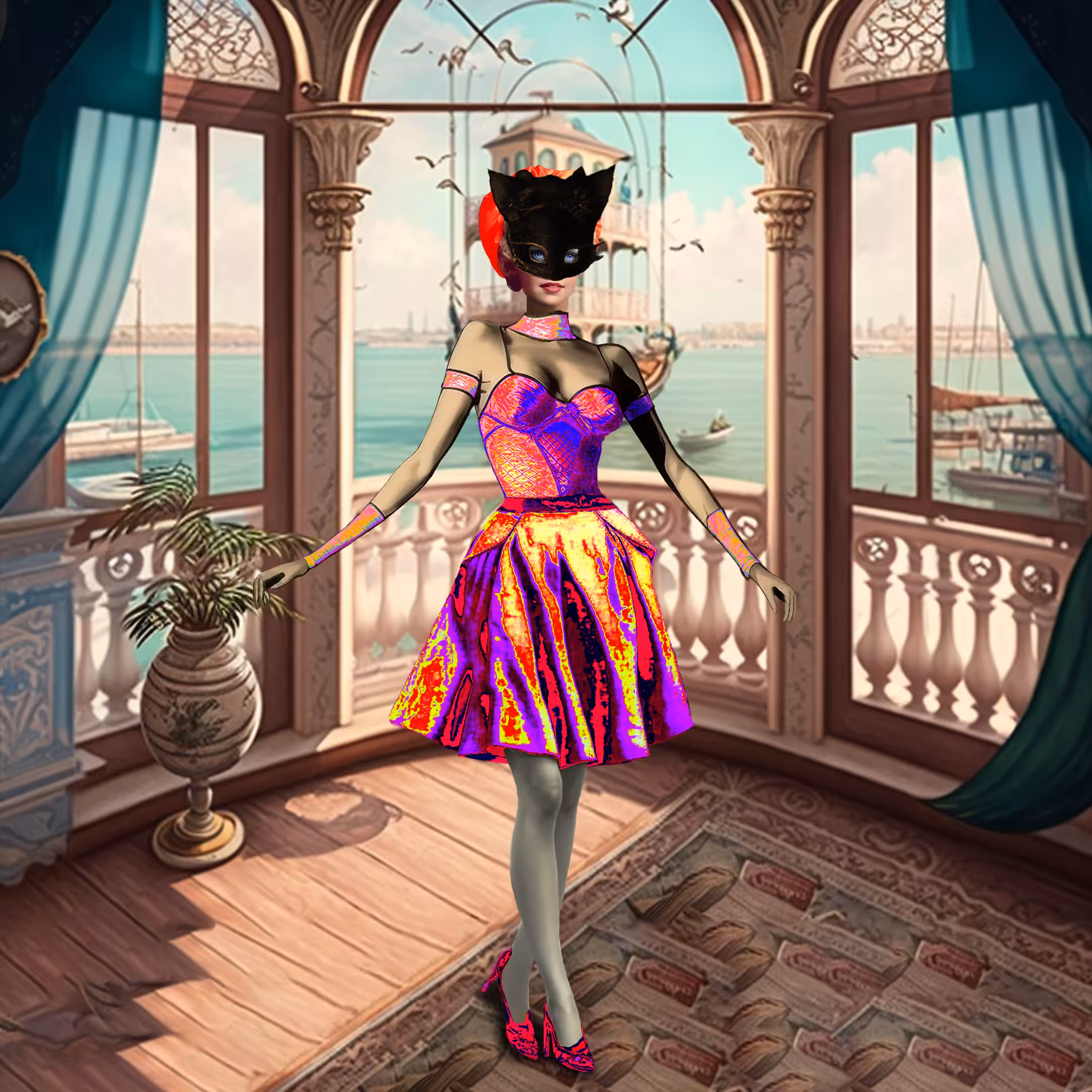 The Masked Lady in Venice #3