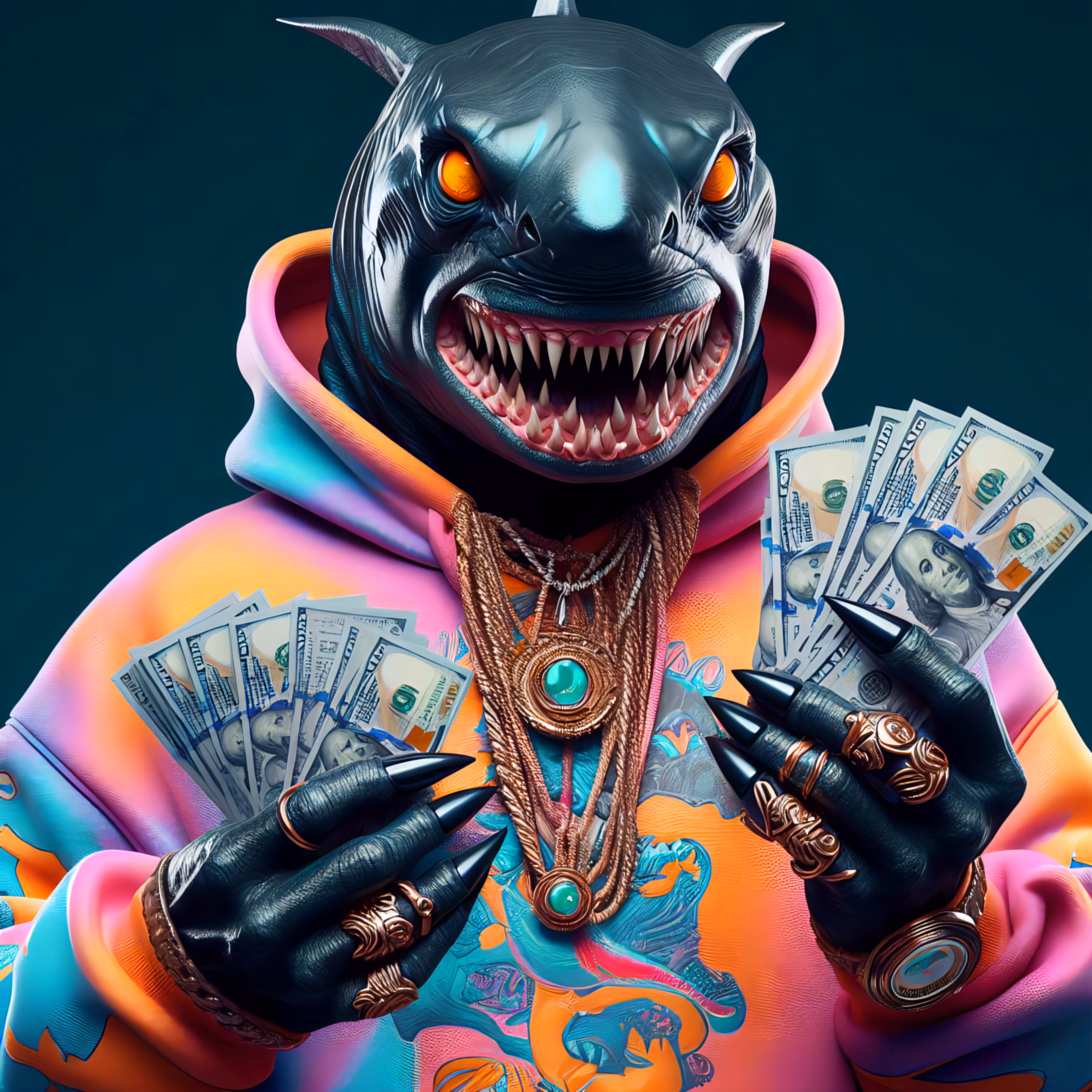 Greedy shark