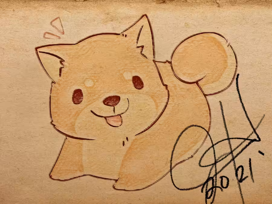 Lil Chibi Doge Sketch 
