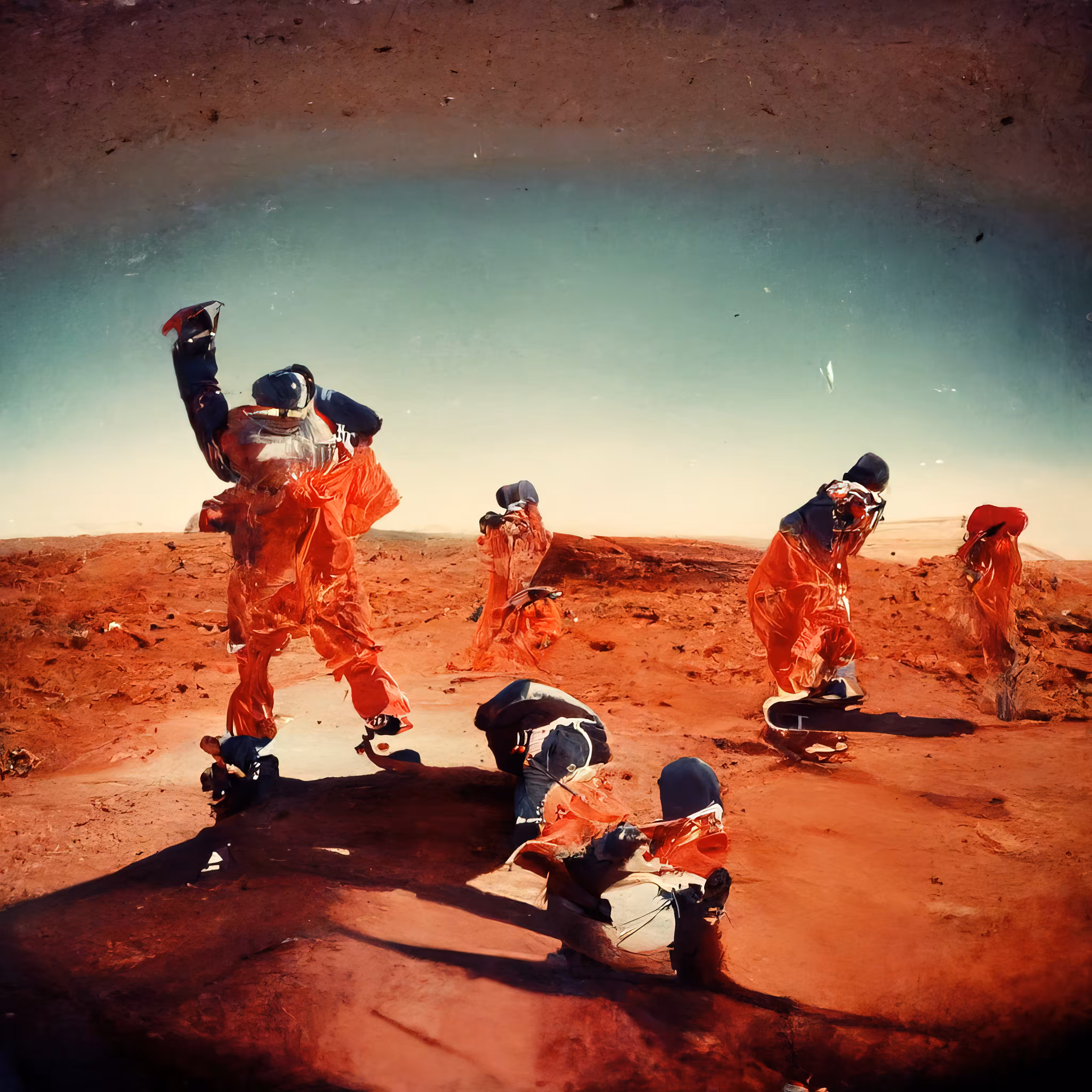 Astro B-Boys performing on Mars