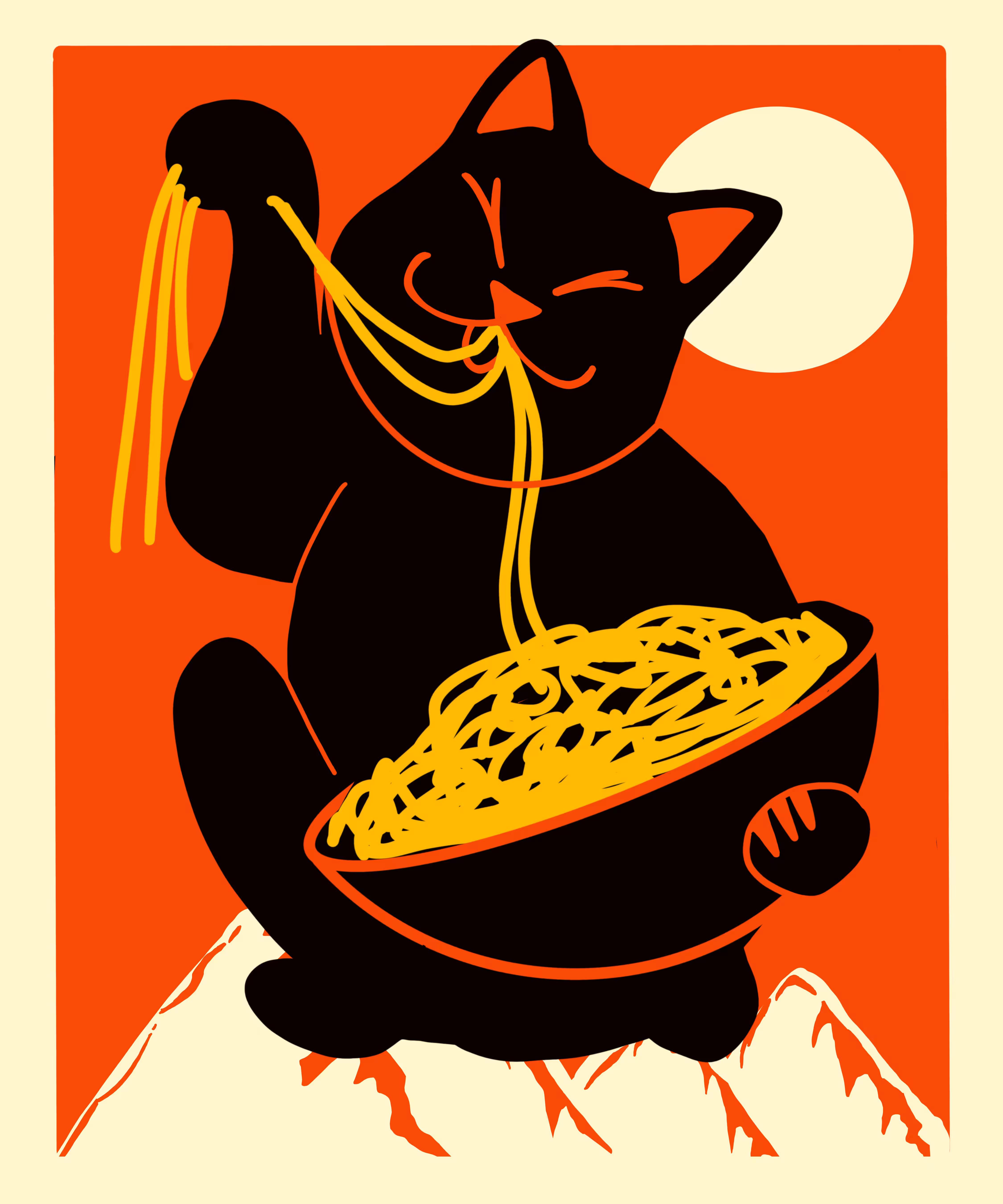 Ramen Black Cat Japan