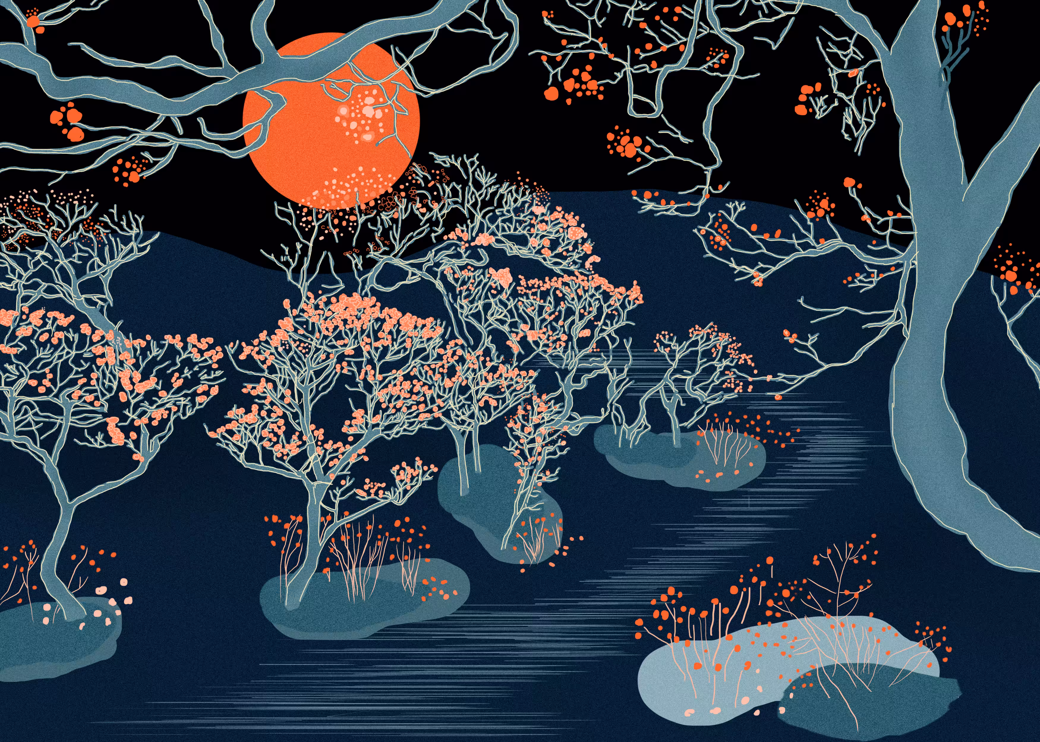 Blue tree