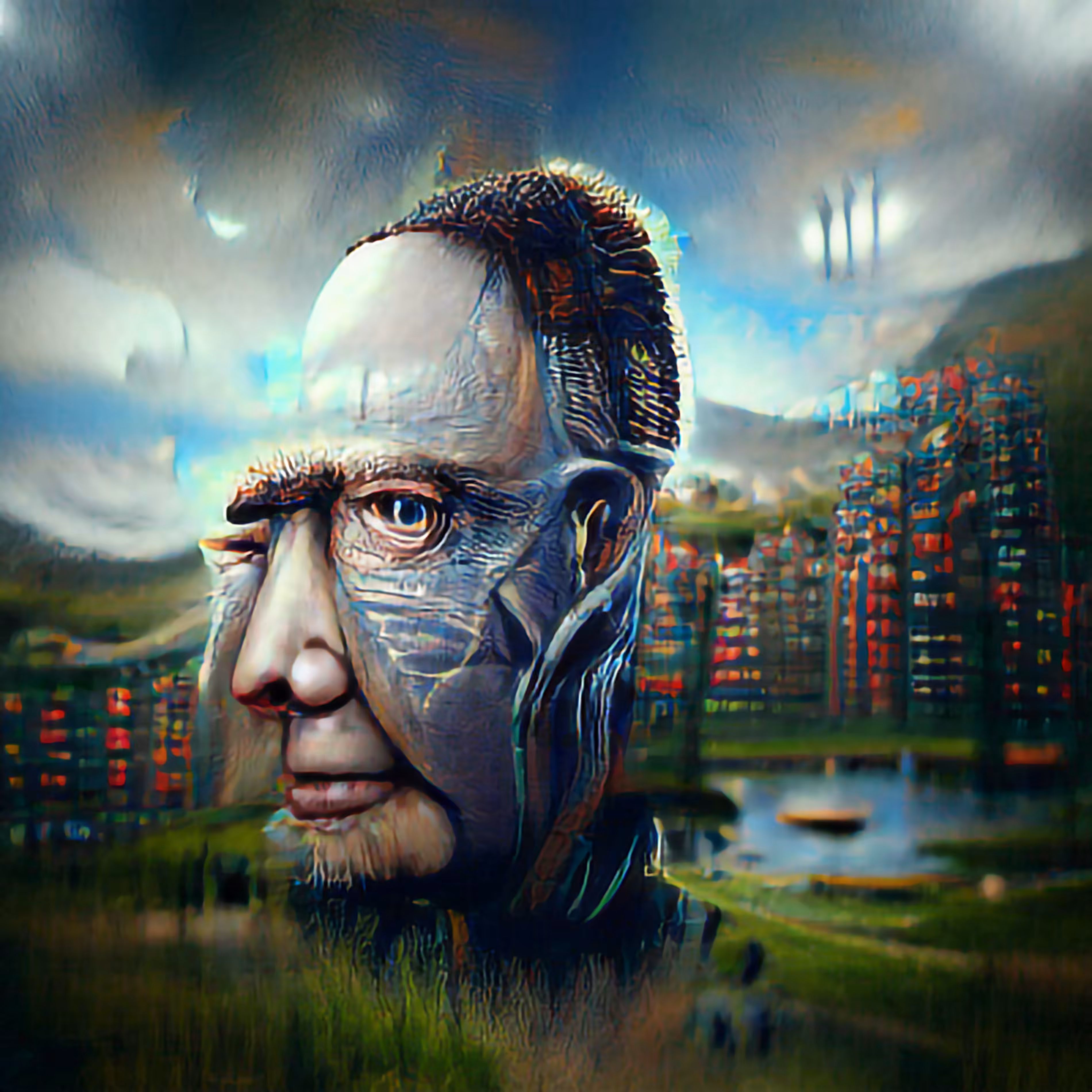 Self-portrait of technological solitude