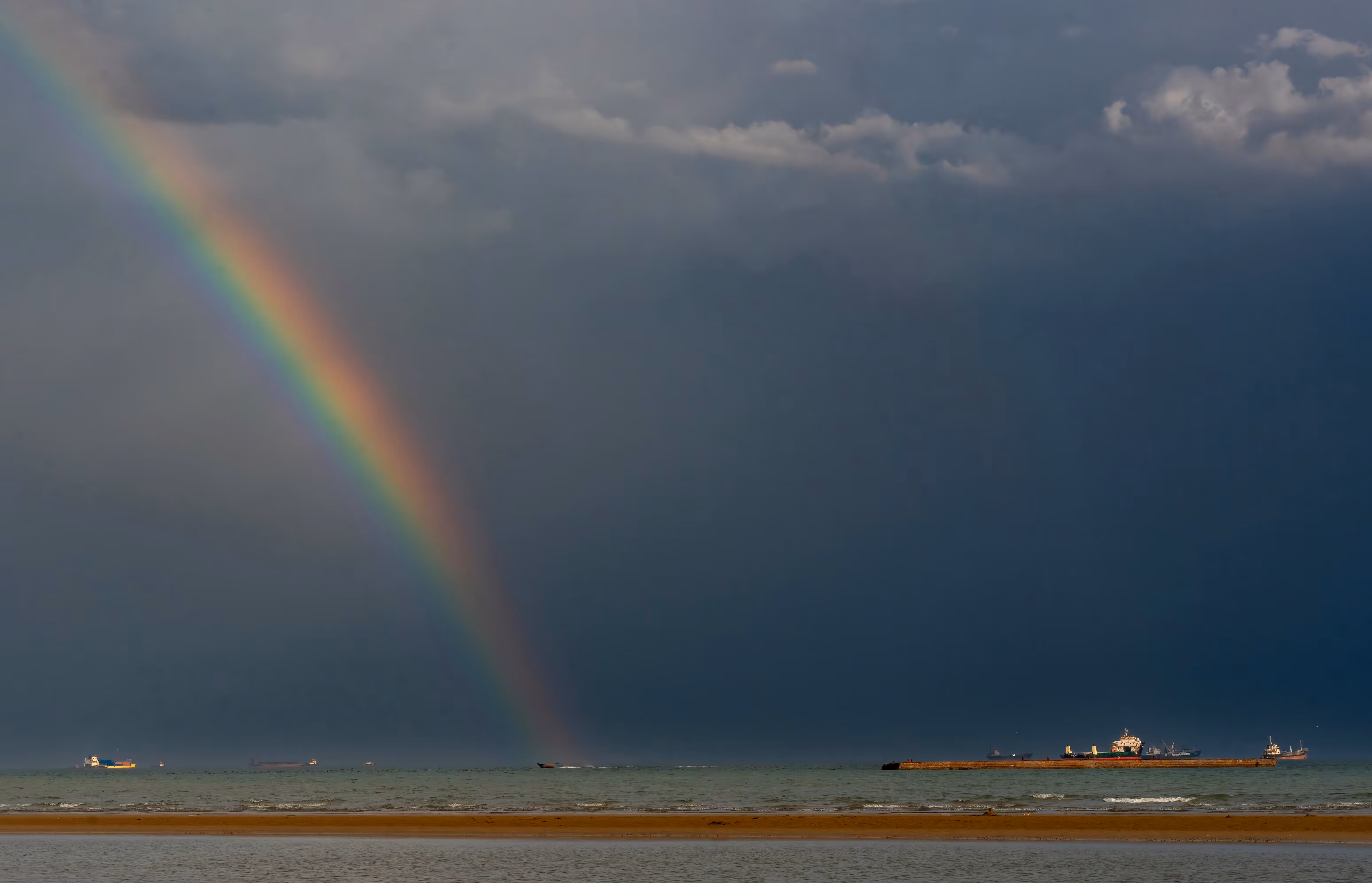 My Point Of  View: Rainbow on boat