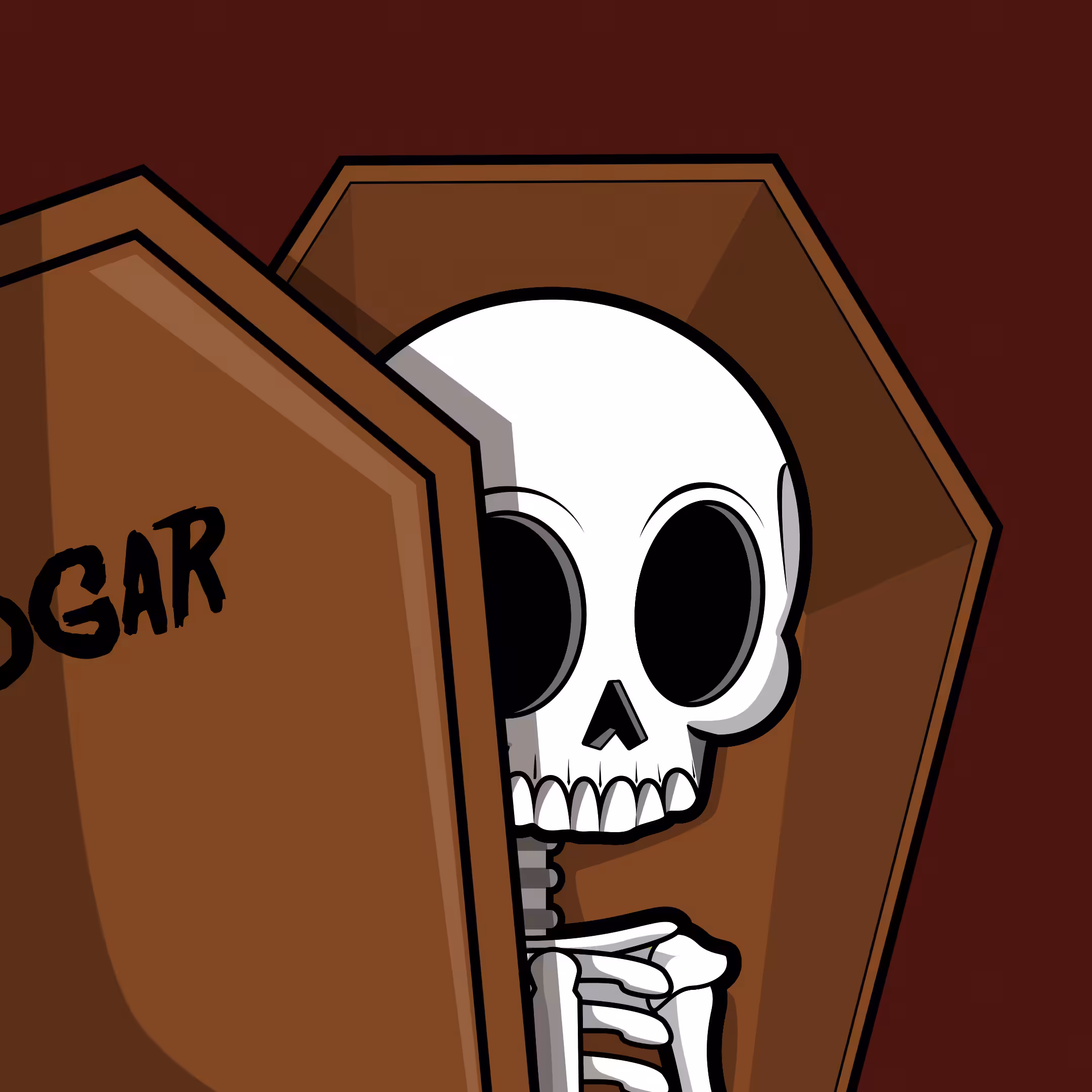  Edgar The Skeleton - Coffin #96