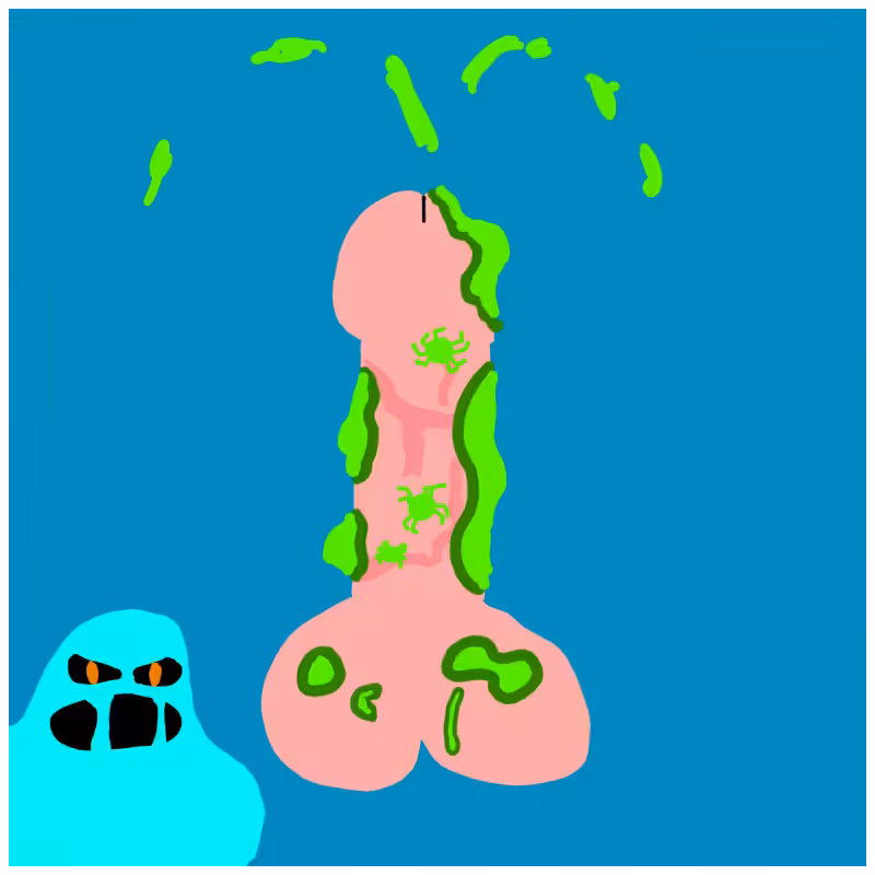 Decayed Dickgenerative Art #90