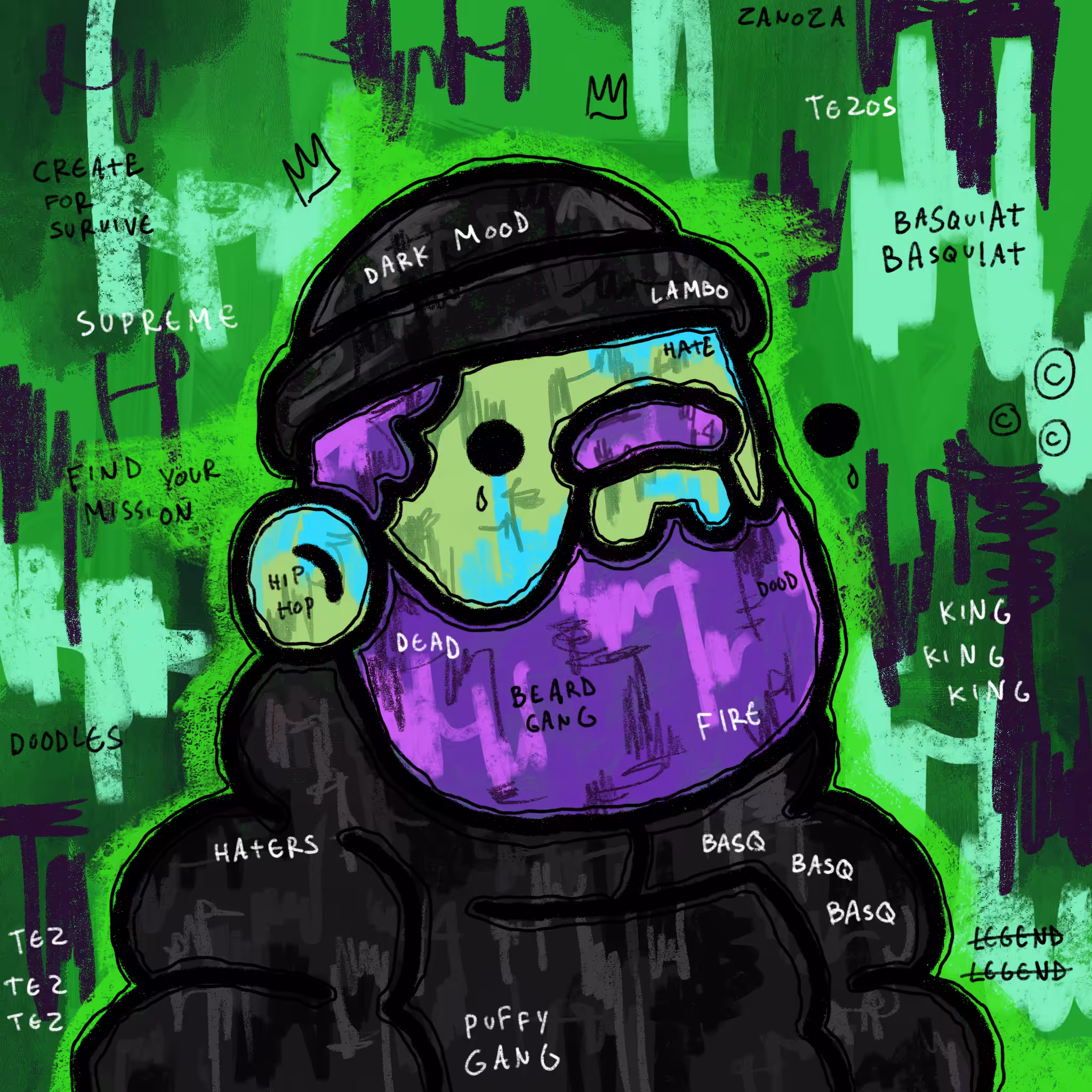 Doodlesquiat #47