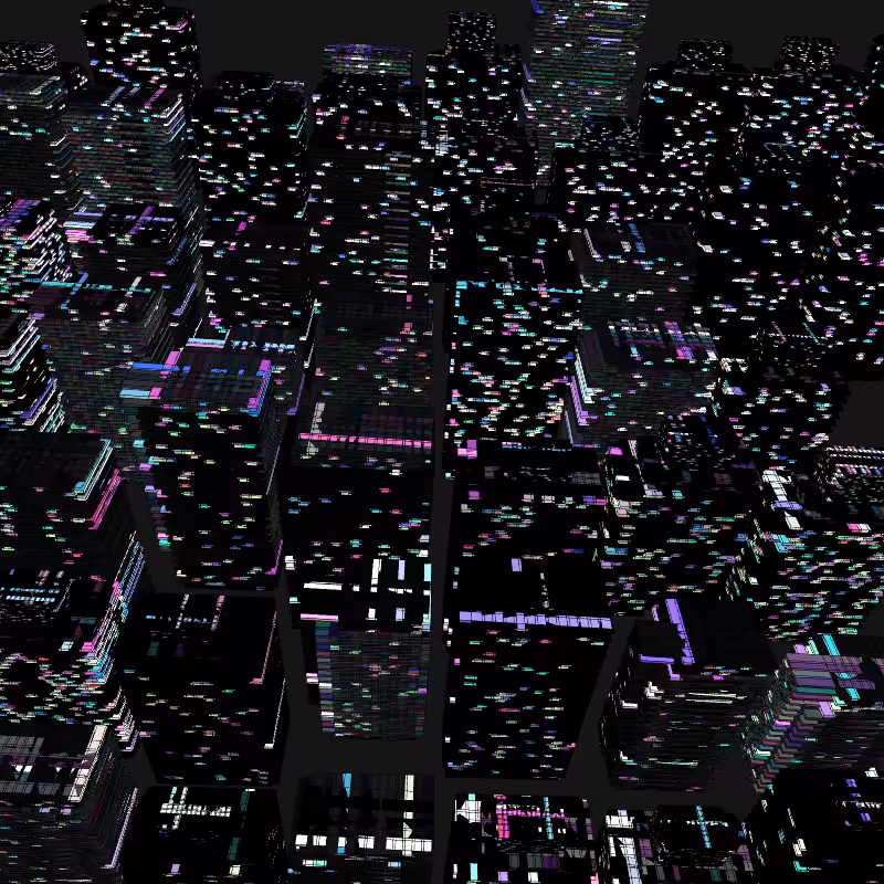 Night city glow #59
