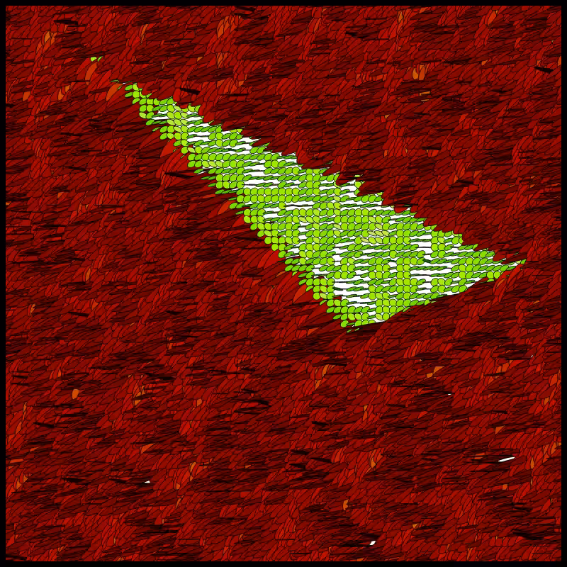 Flow Field Circles Triangle #53
