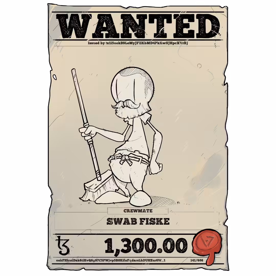 SWAB FISKE | TEZOS PIRATE 141/666