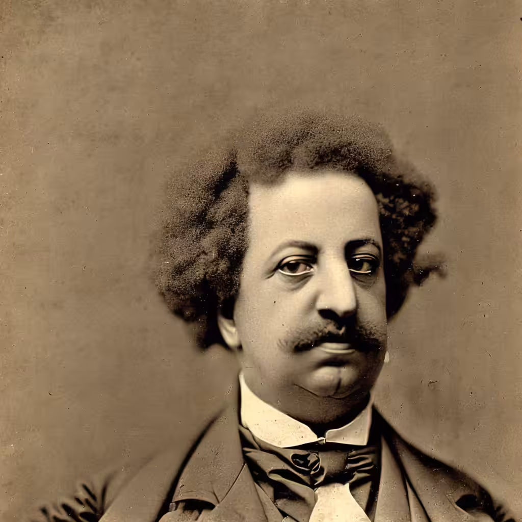Portrait of Alexandre Dumas by Nadar 