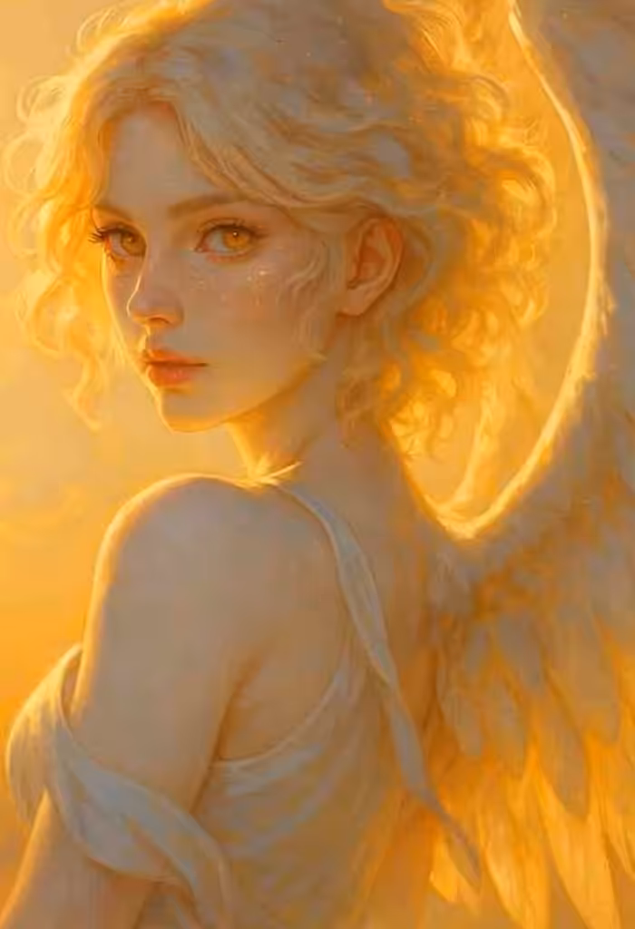 Radiant Golden Angel
