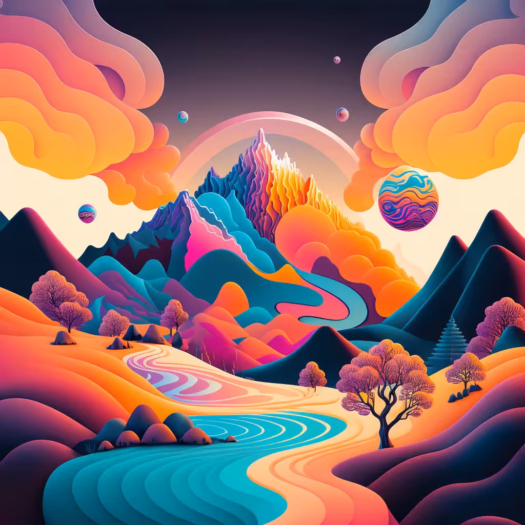 Psychedelic Landscape #35