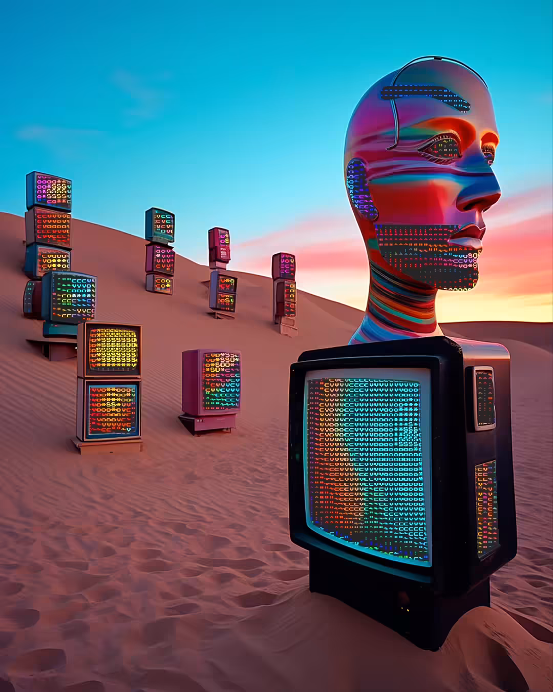 GlitchASCII in the Desert