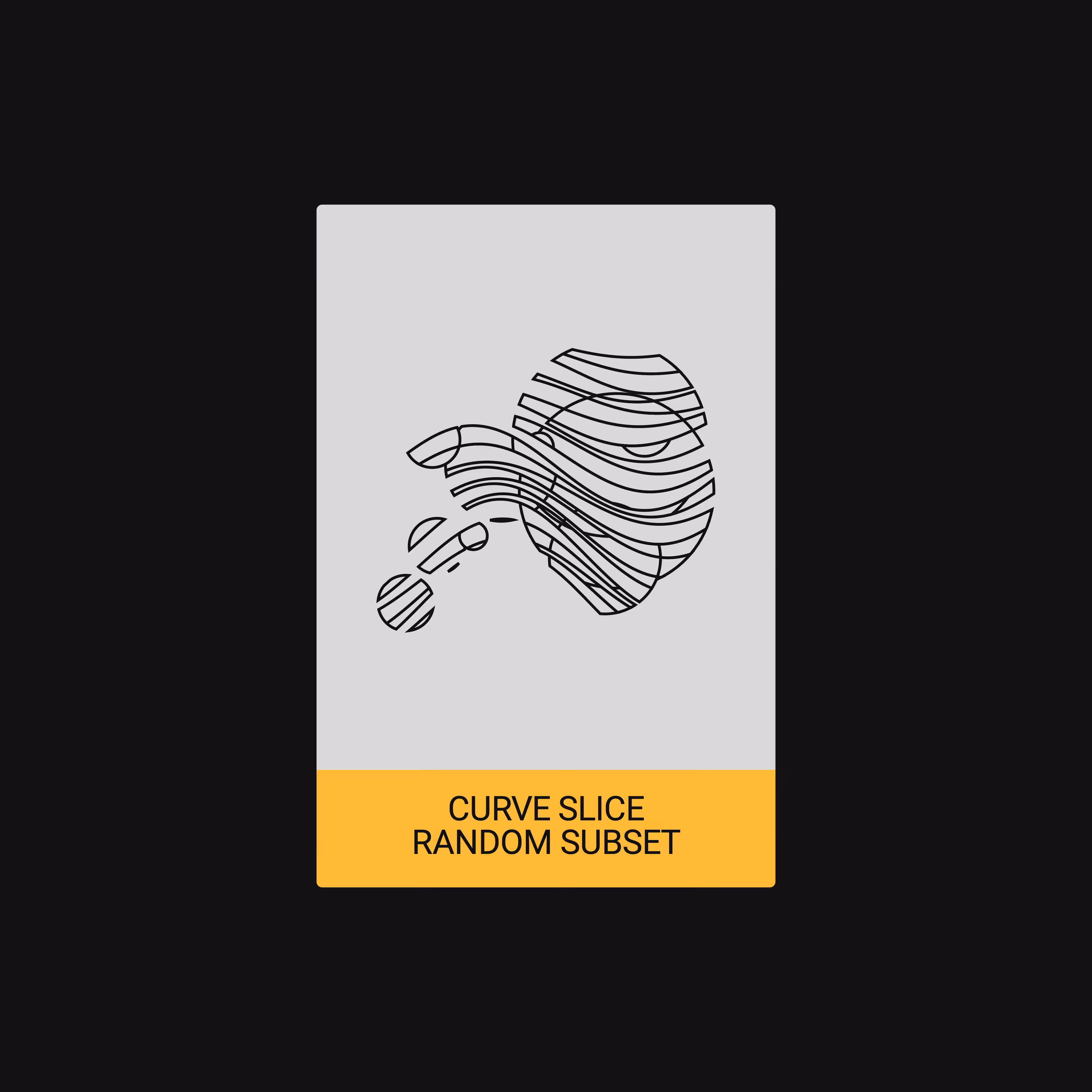 CURVE SLICE + RANDOM SUBSET (ALGORITHM) [ART CARDZ]