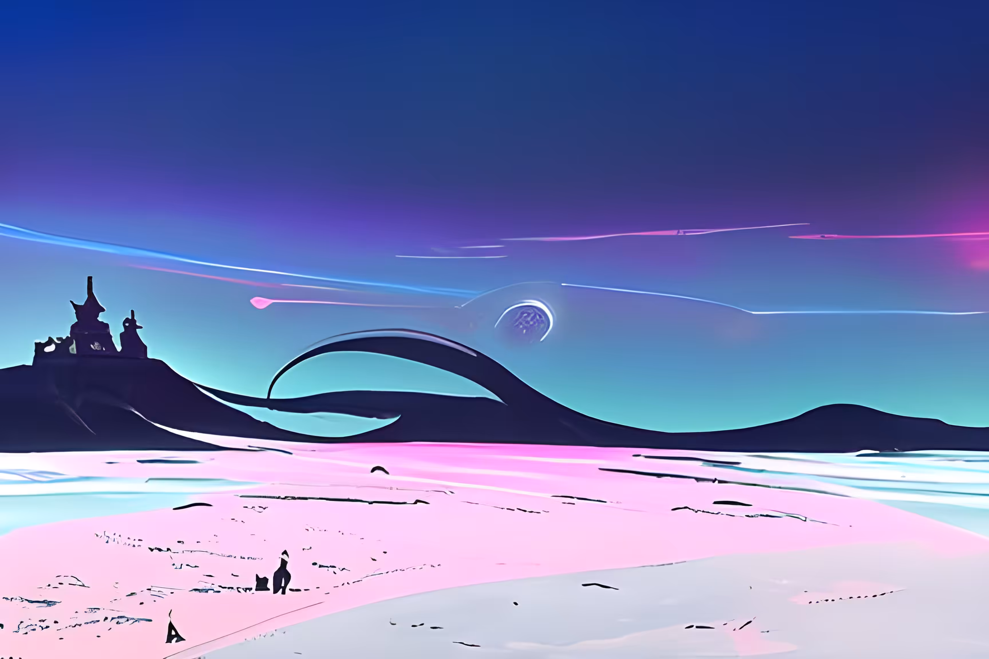 Frozen lake of Opalia