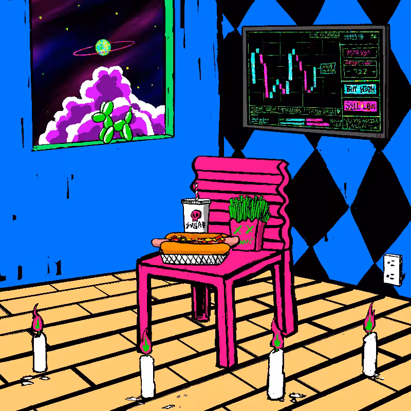 pink chair in the blue room #92