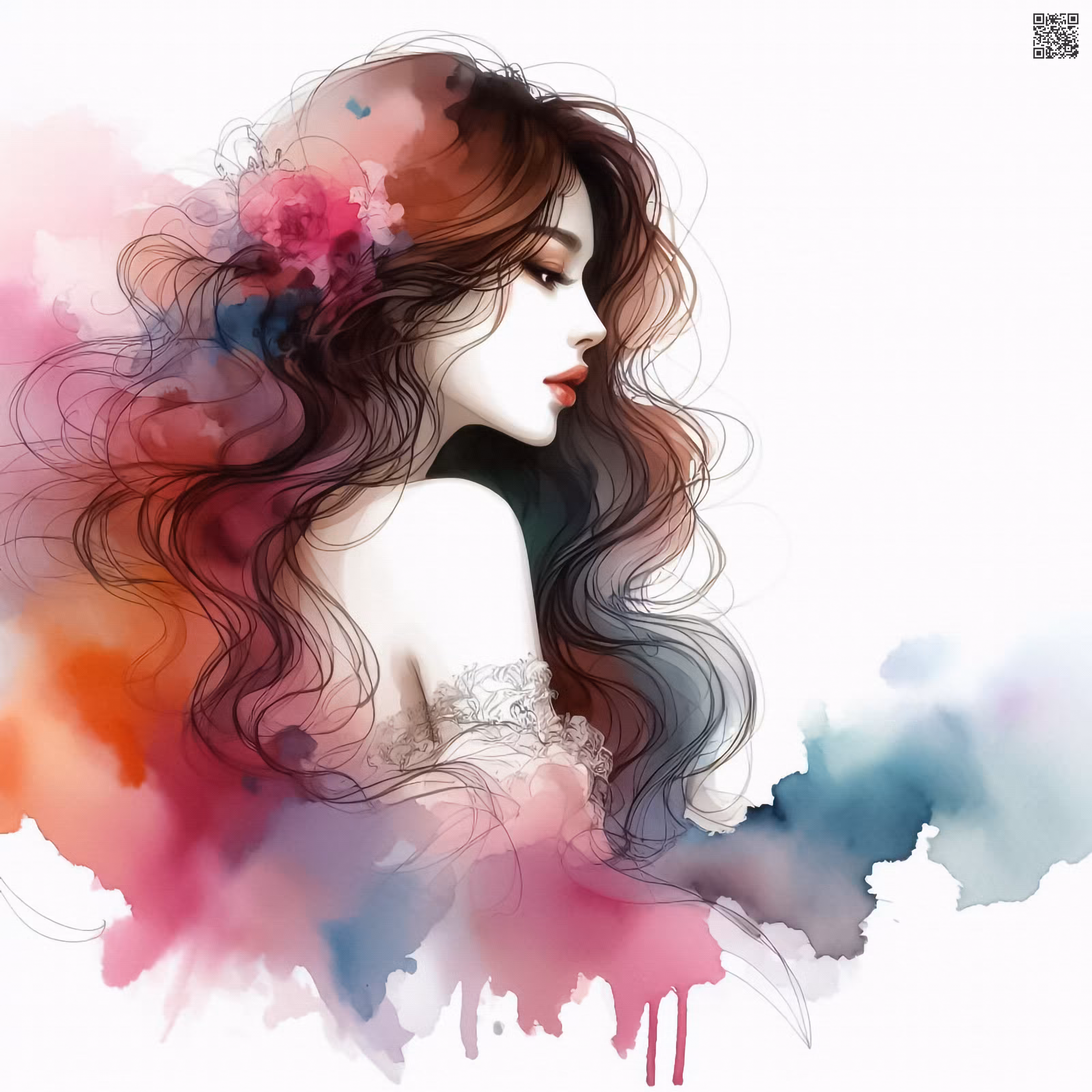 🎨Feminine Beauty in Paint#115