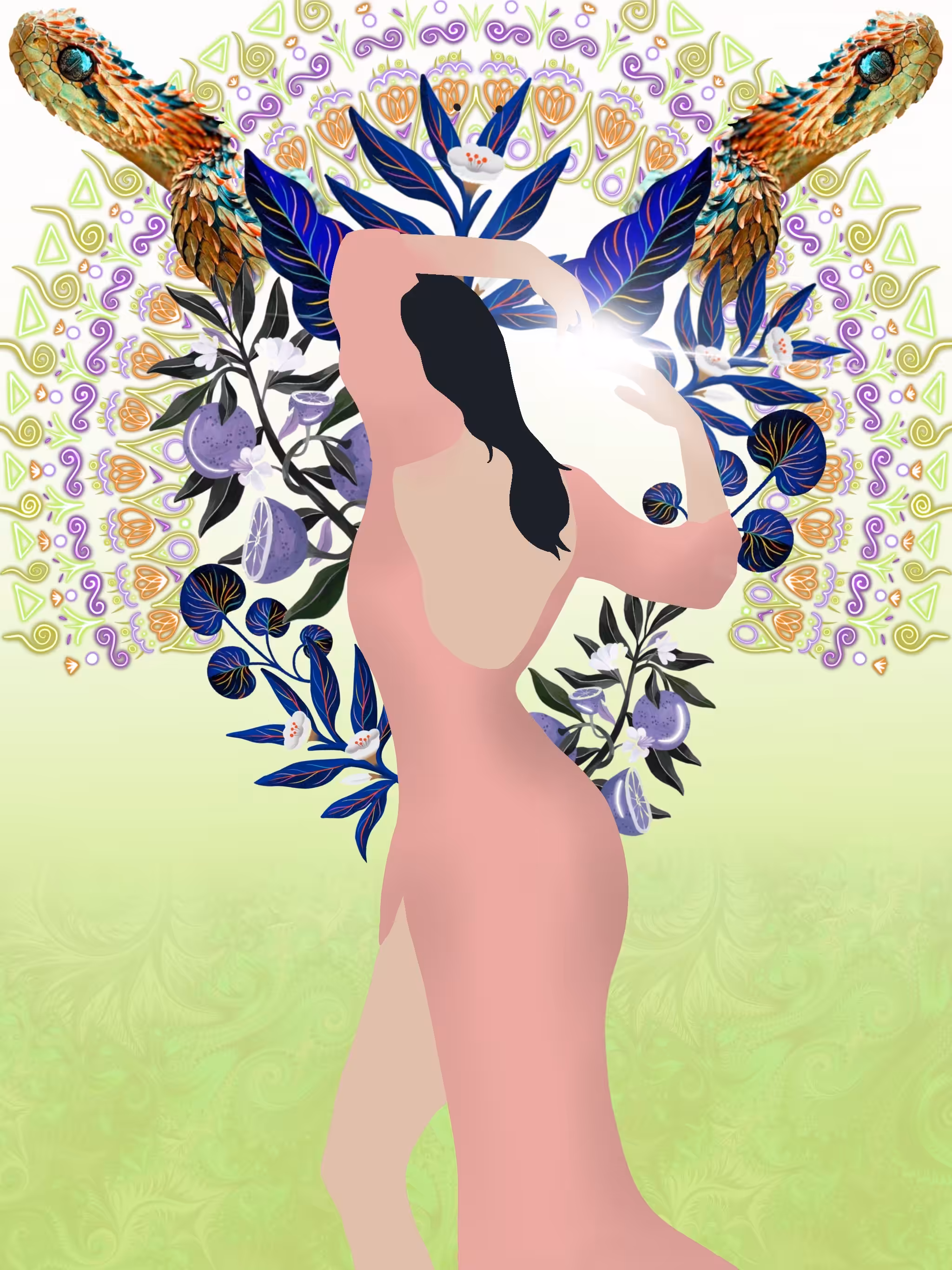 Woman in Mandala