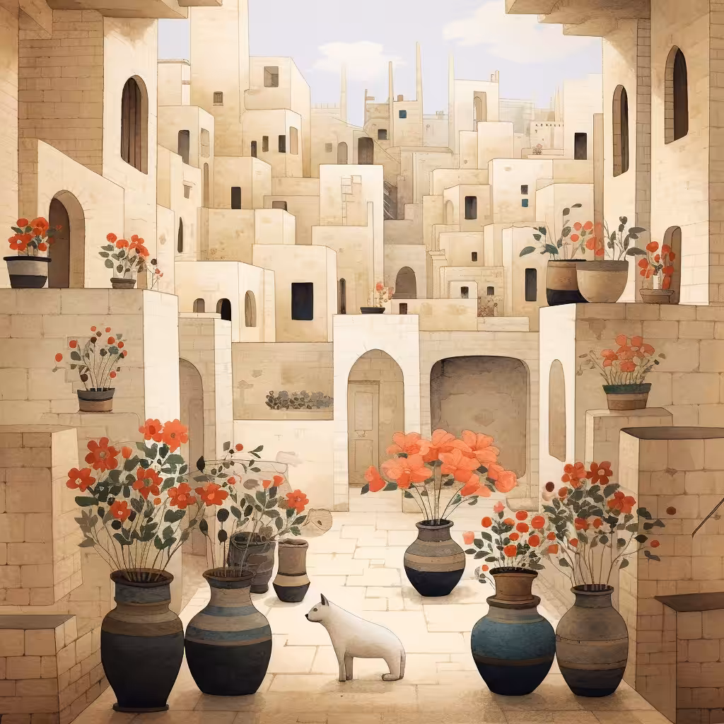 Old Persian Courtyard