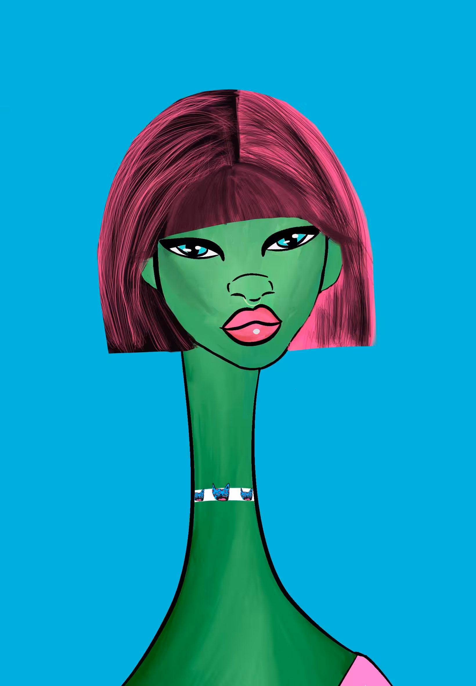 Long Neckie Ladies: Long Neckie Lady #2306