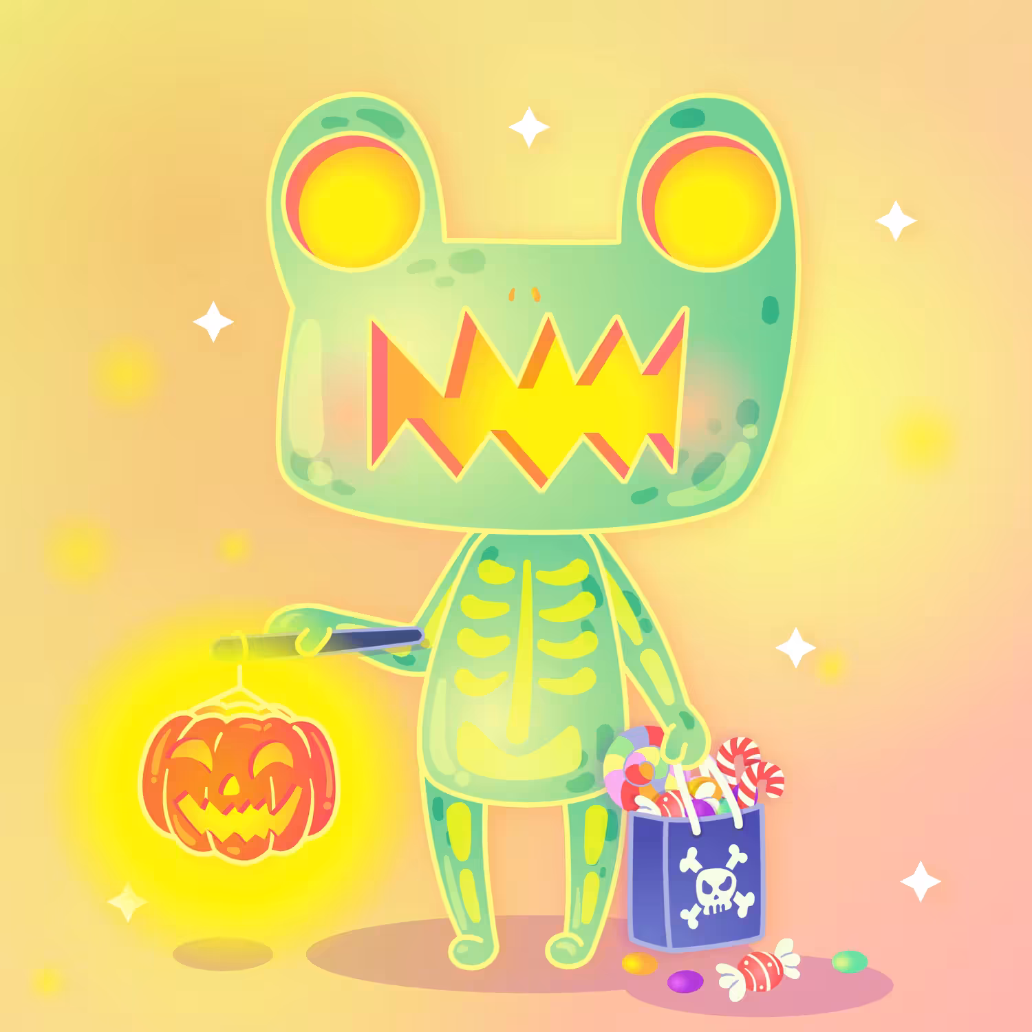 Twinkly Monster Frogs #02